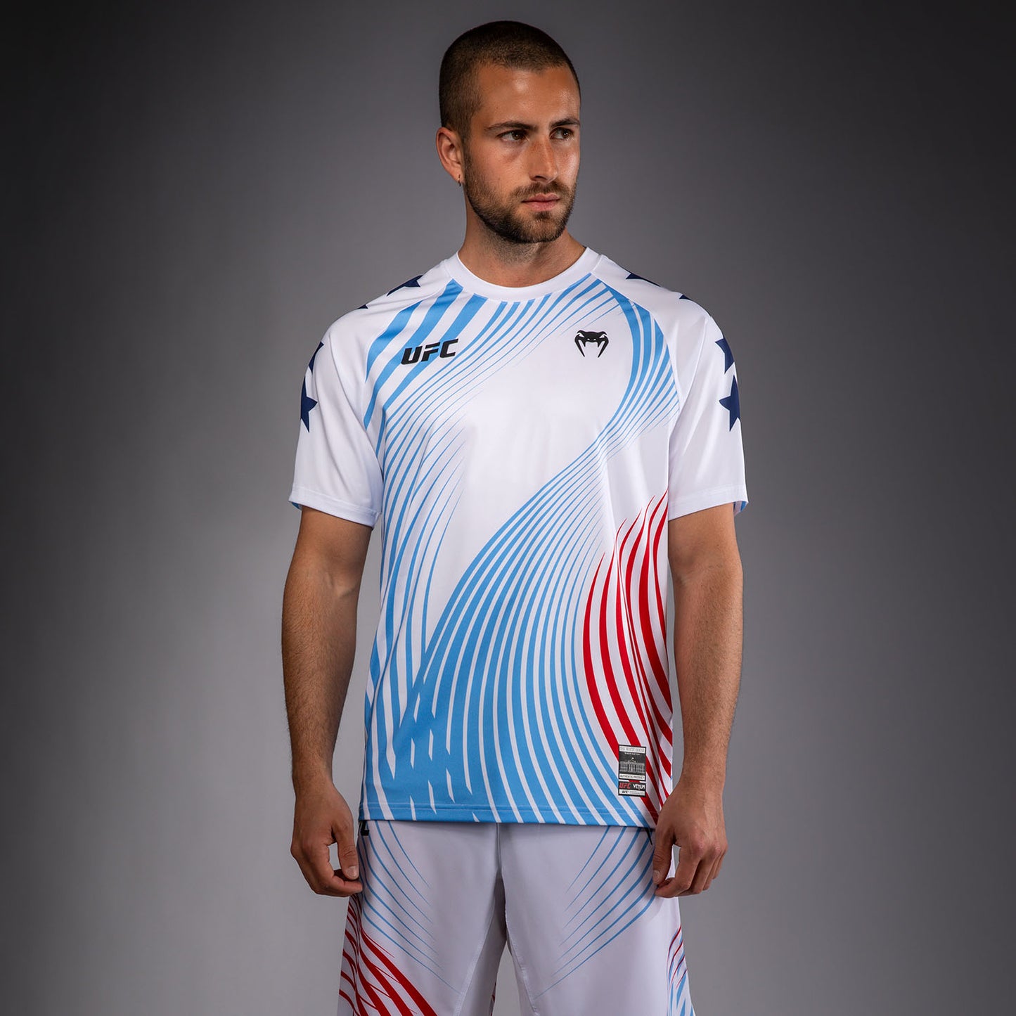 Men's Official UFC Freedom 250 by Venum White Authentic Fight Night Walkout Jersey