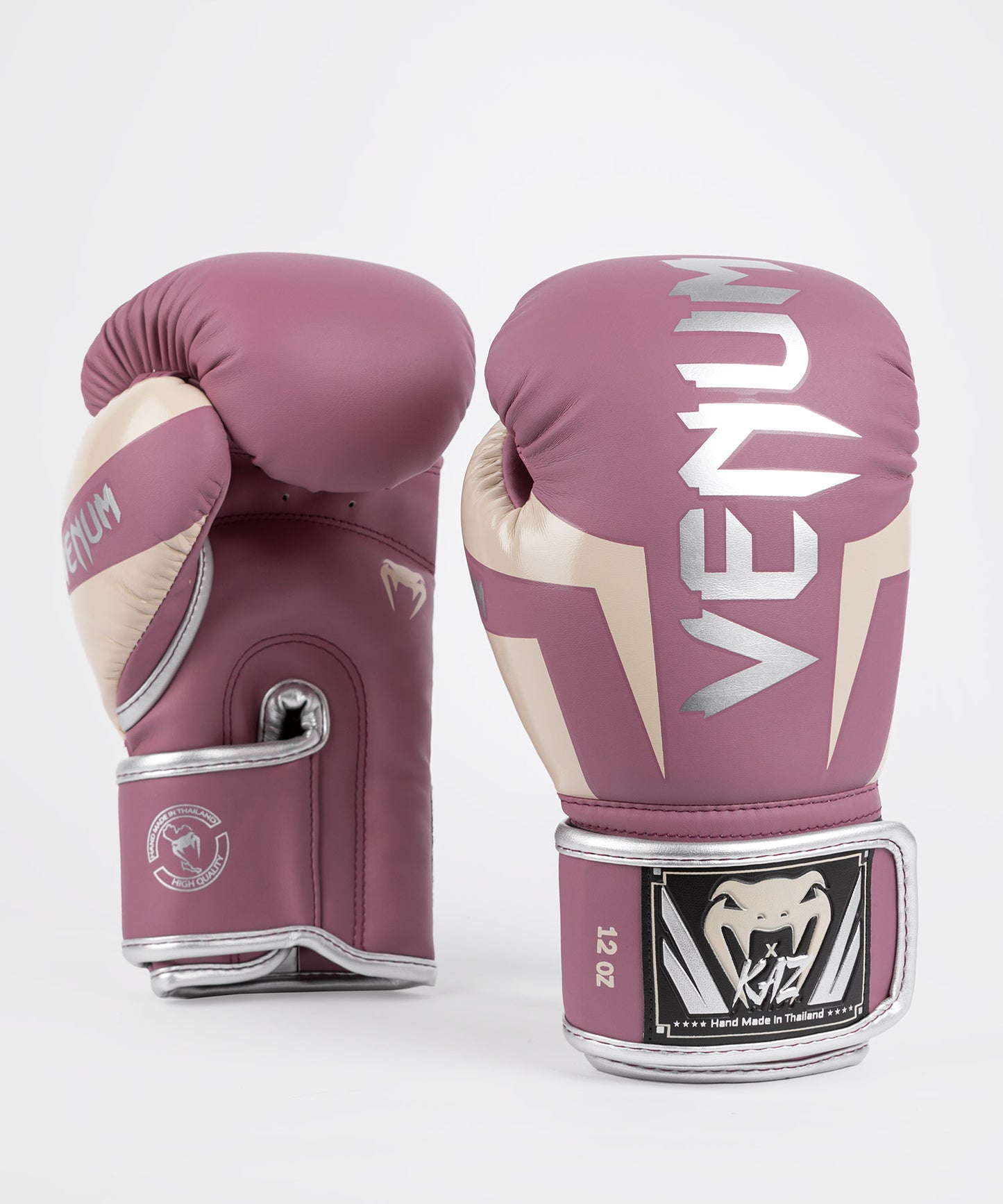 Kaz x Venum Boxing Gloves - Dusky Orchid/Silver