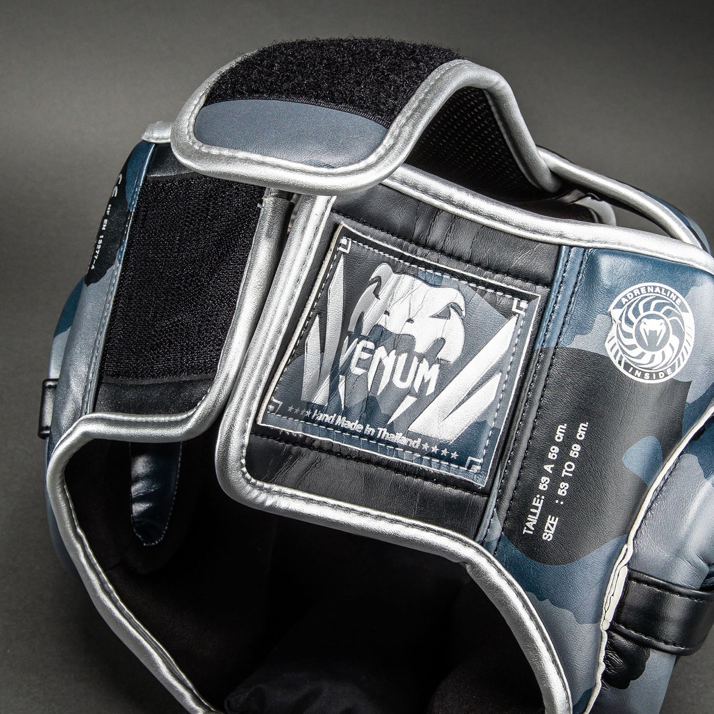 Venum Elite Camo Headgear - Dark Navy/Blue