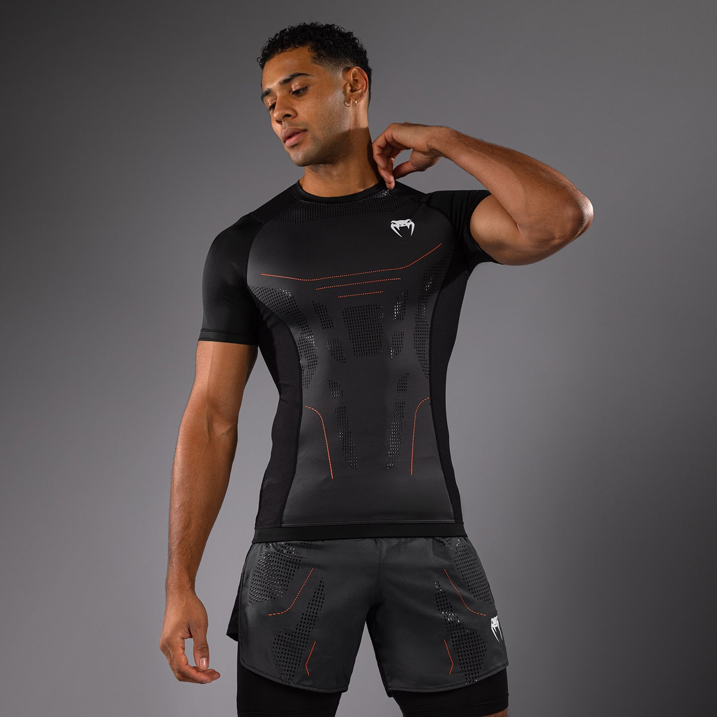 Venum Technical 3.0 Short Sleeve Rashguard - Graphite