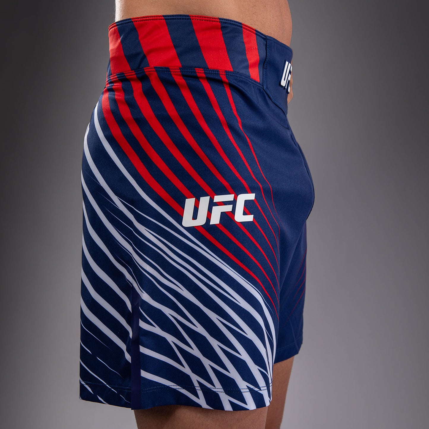 Men's Official UFC Freedom 250 by Venum Blue Personalized Authentic Fight Night Short Fit Fight Short