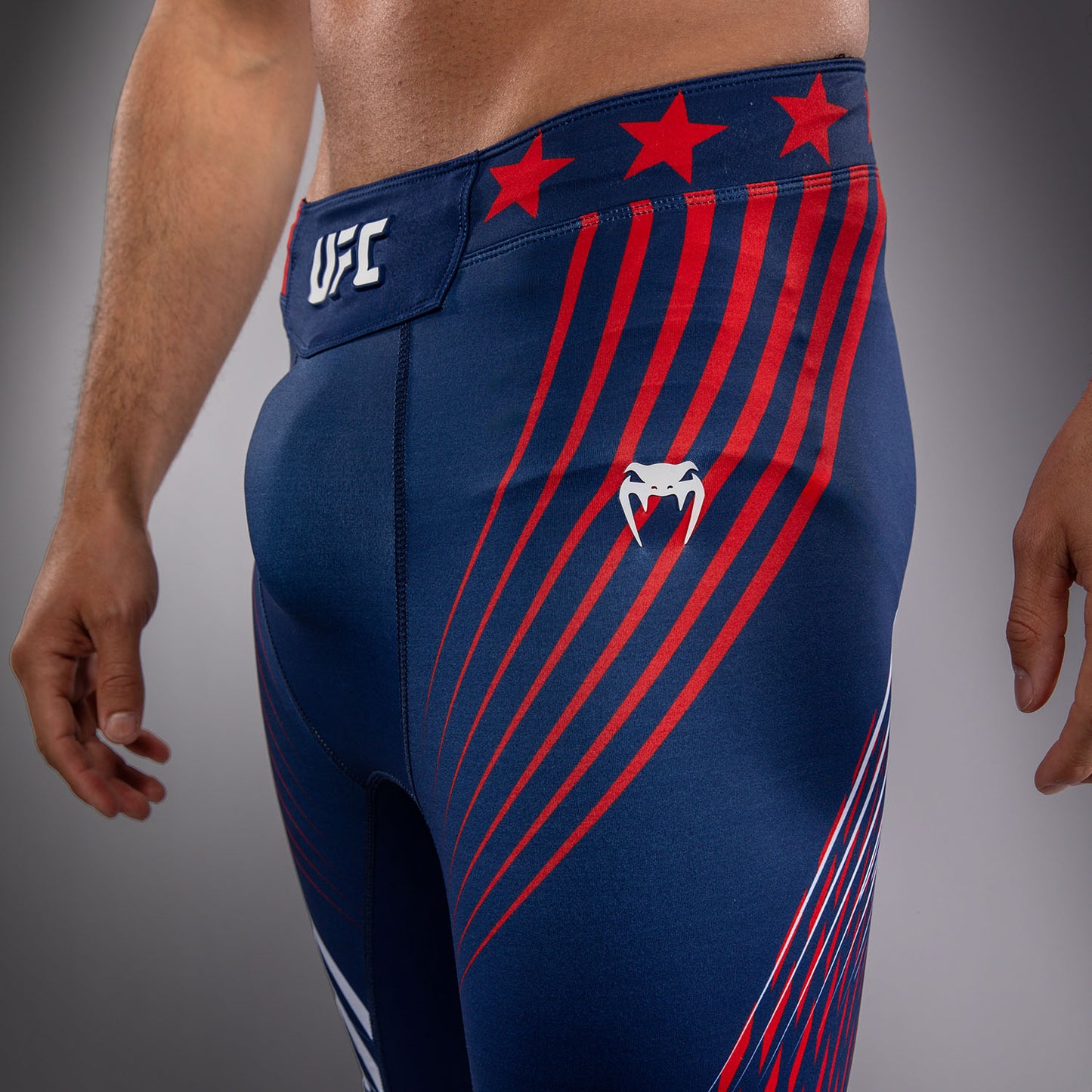 Men's Official UFC Freedom 250 by Venum Blue Authentic Fight Night Vale Tudo Short