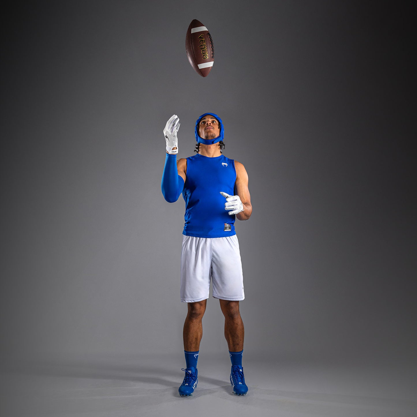 Venum Elite Football Sleeveless Compression Jersey - Royal Blue