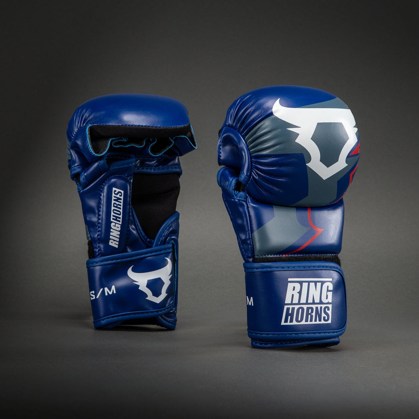 Ringhorns Charger by Venum MMA Sparring Gloves - Navy Blue/Red