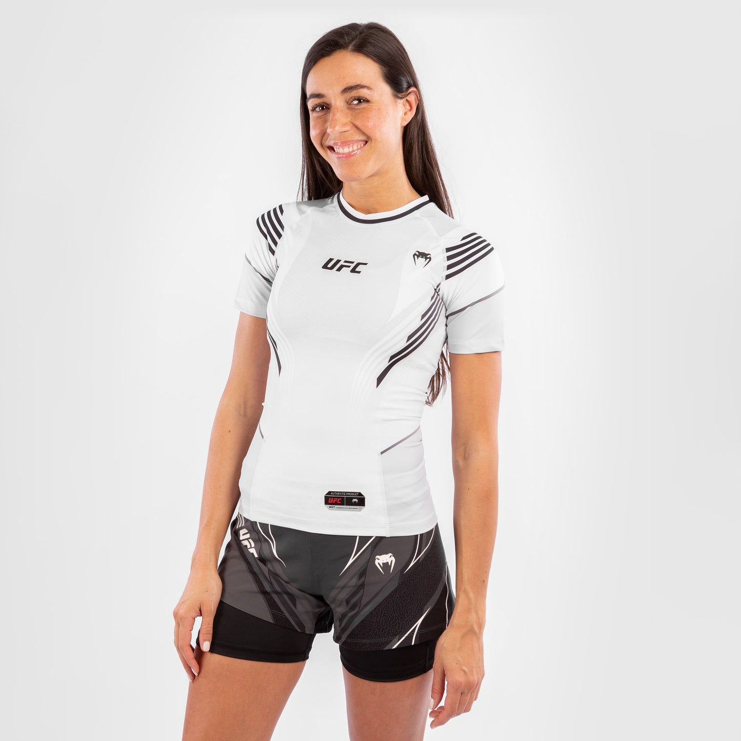 UFC Venum Authentic Fight Night Women's Rashguard - White