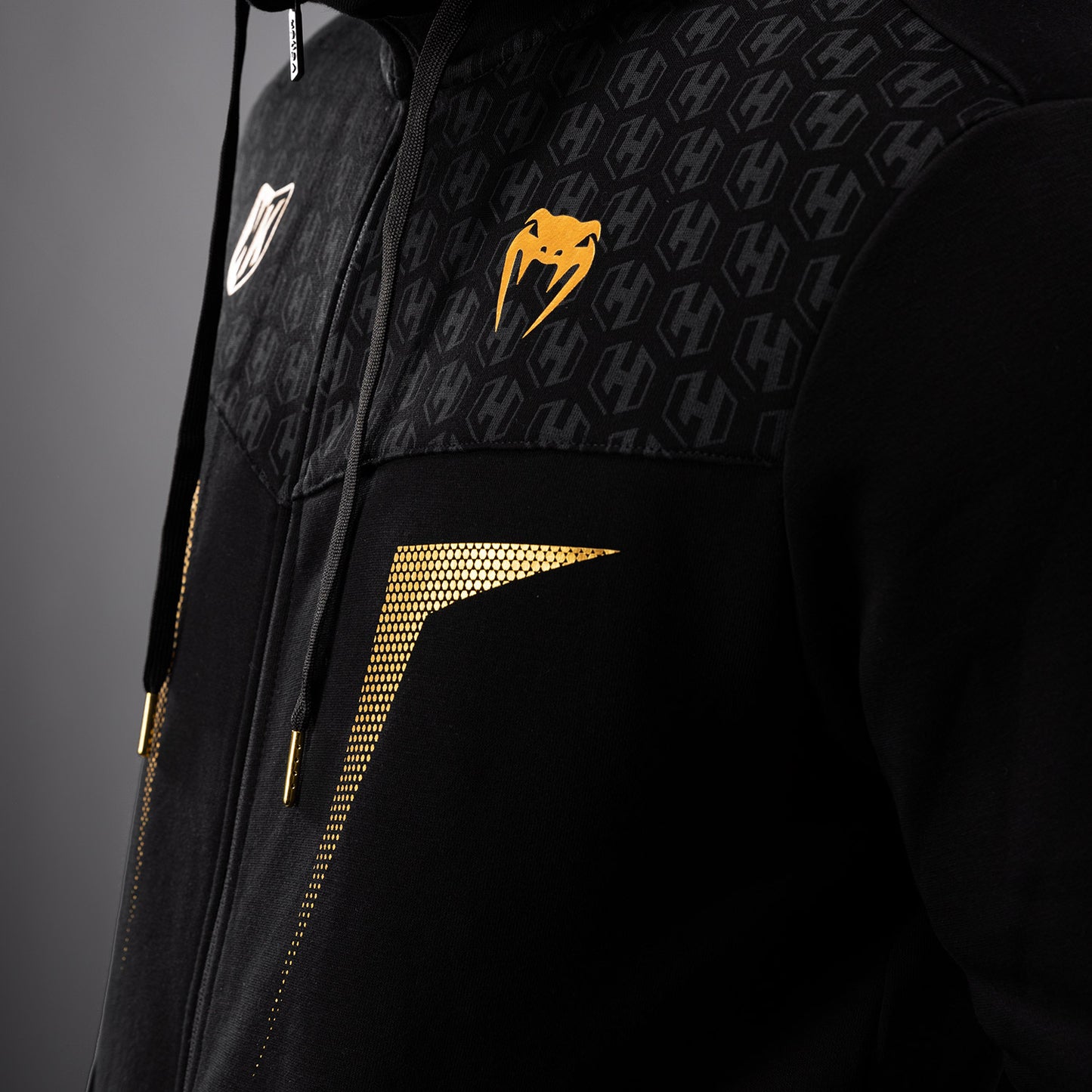 FK x Venum Hexagone MMA Hooded Jacket - Black/Gold