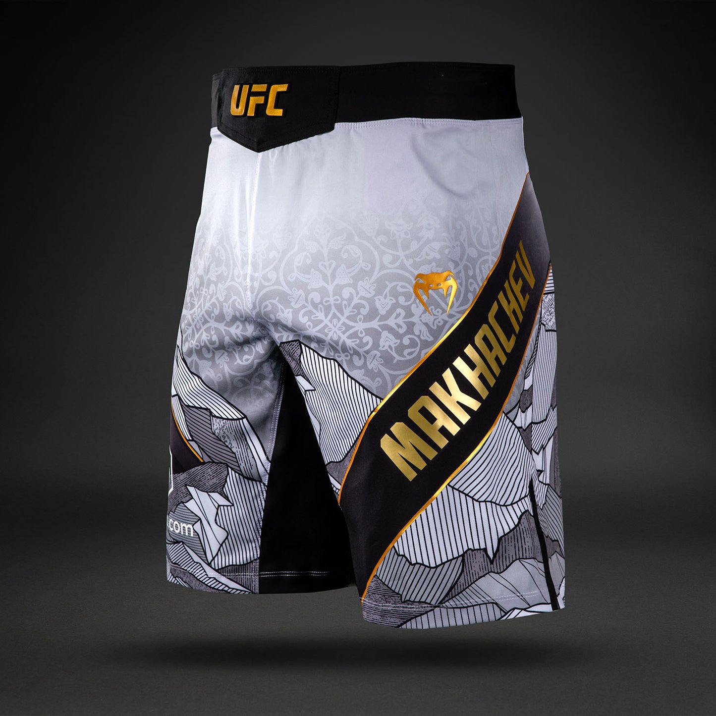 Men's UFC Unrivaled by Venum White Islam Makhachev Long Fit Fight Short
