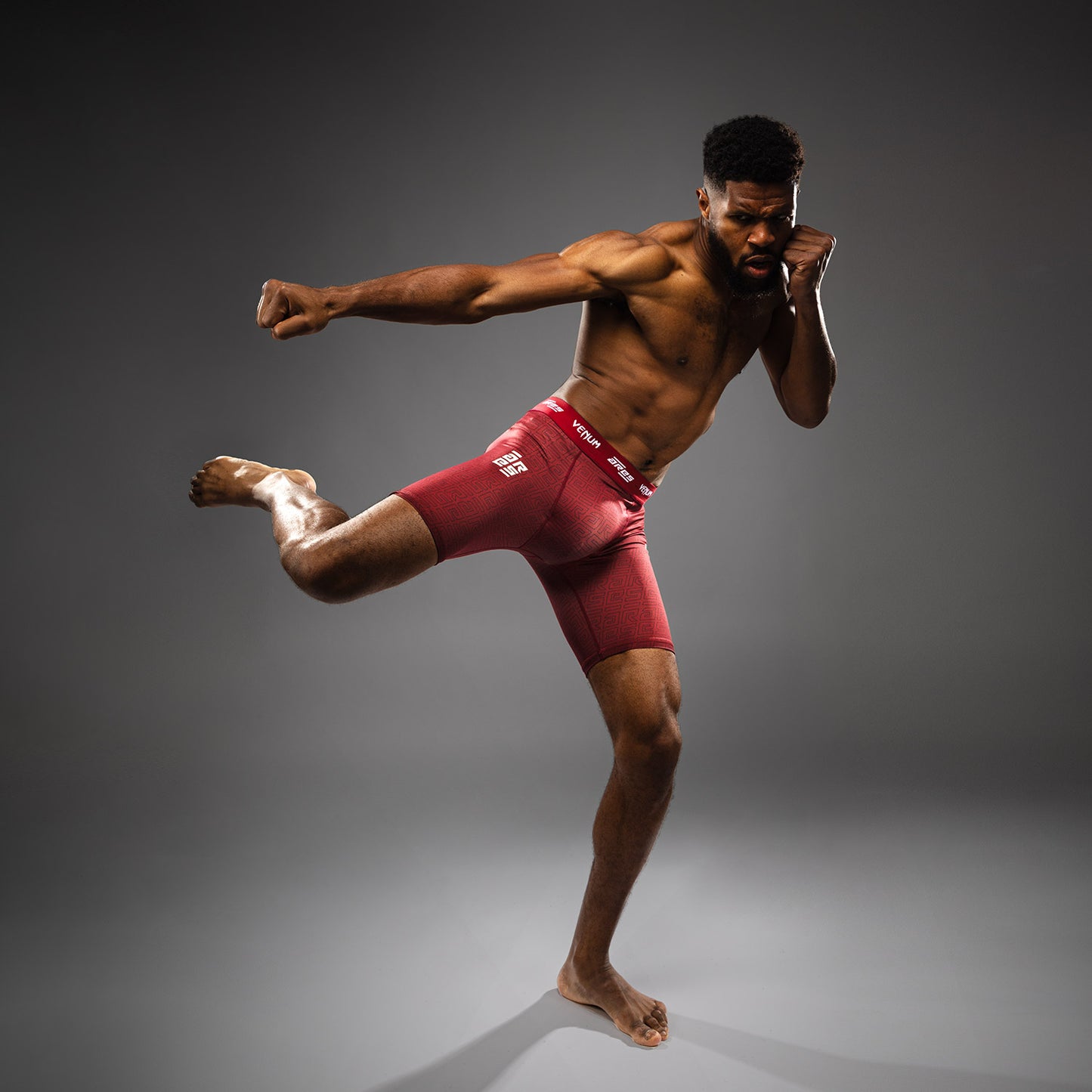 Venum x Ares Men’s Vale Tudo Shorts - Burgundy