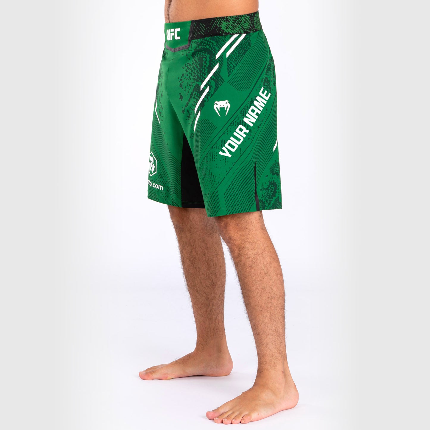 UFC Adrenaline by Venum Personalized Authentic Fight Night Men's Fight Short - Long Fit - Yellow