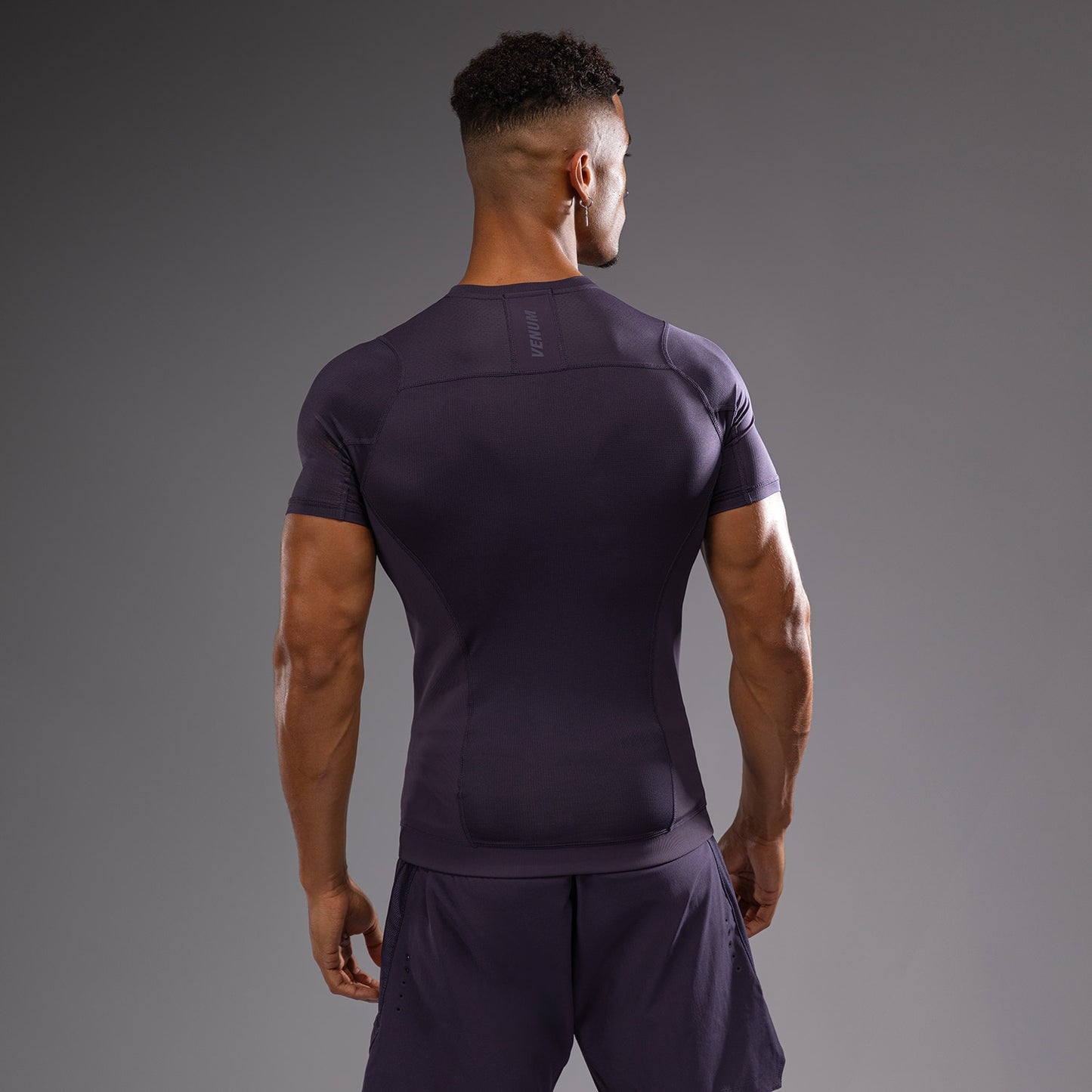 Venum G-Fit Air Men's Short Sleeve Rashguard - Deep Purple