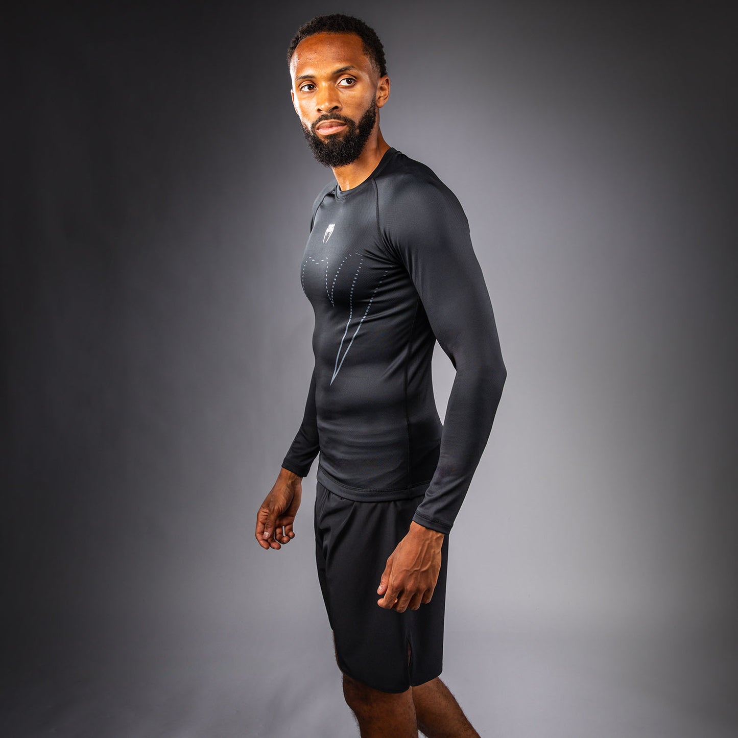 Venum Edge long sleeves Rashguard - Black/Sand