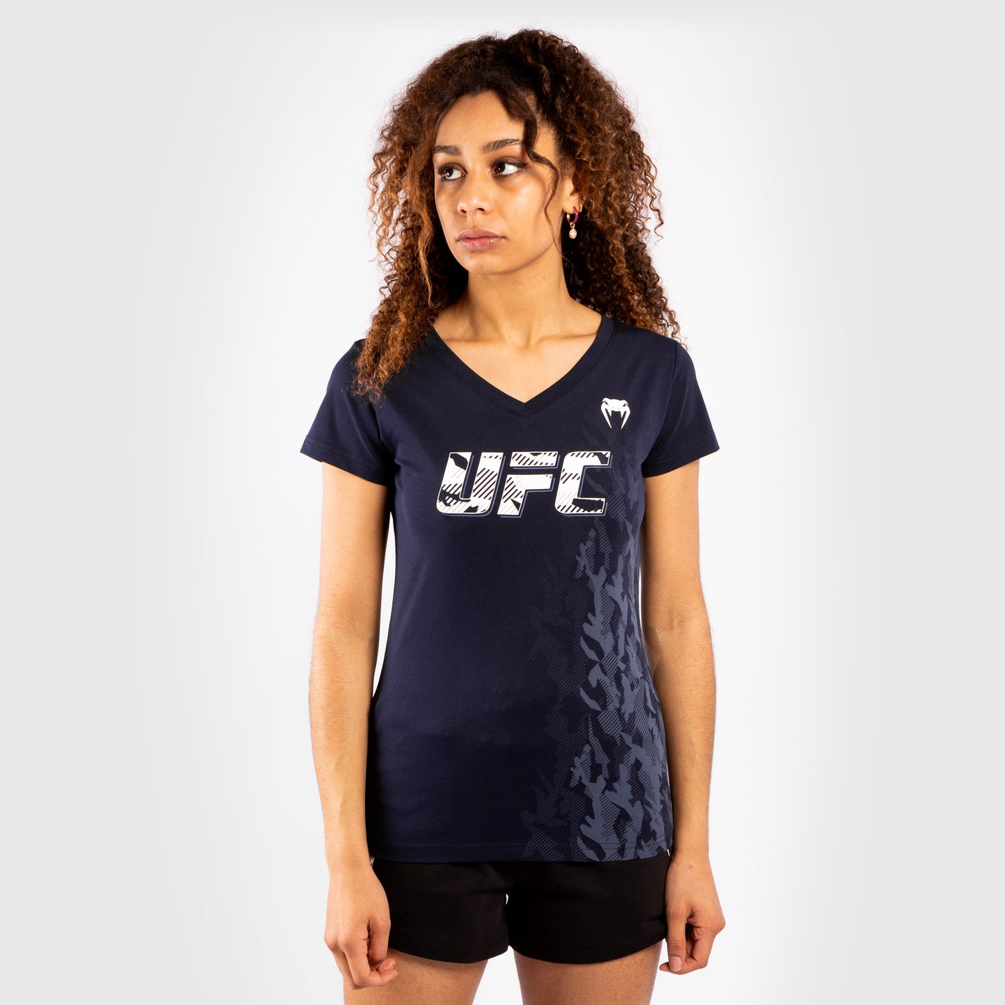 UFC Venum Authentic Fight Week Women's Short Sleeve T-shirt - Navy Blue