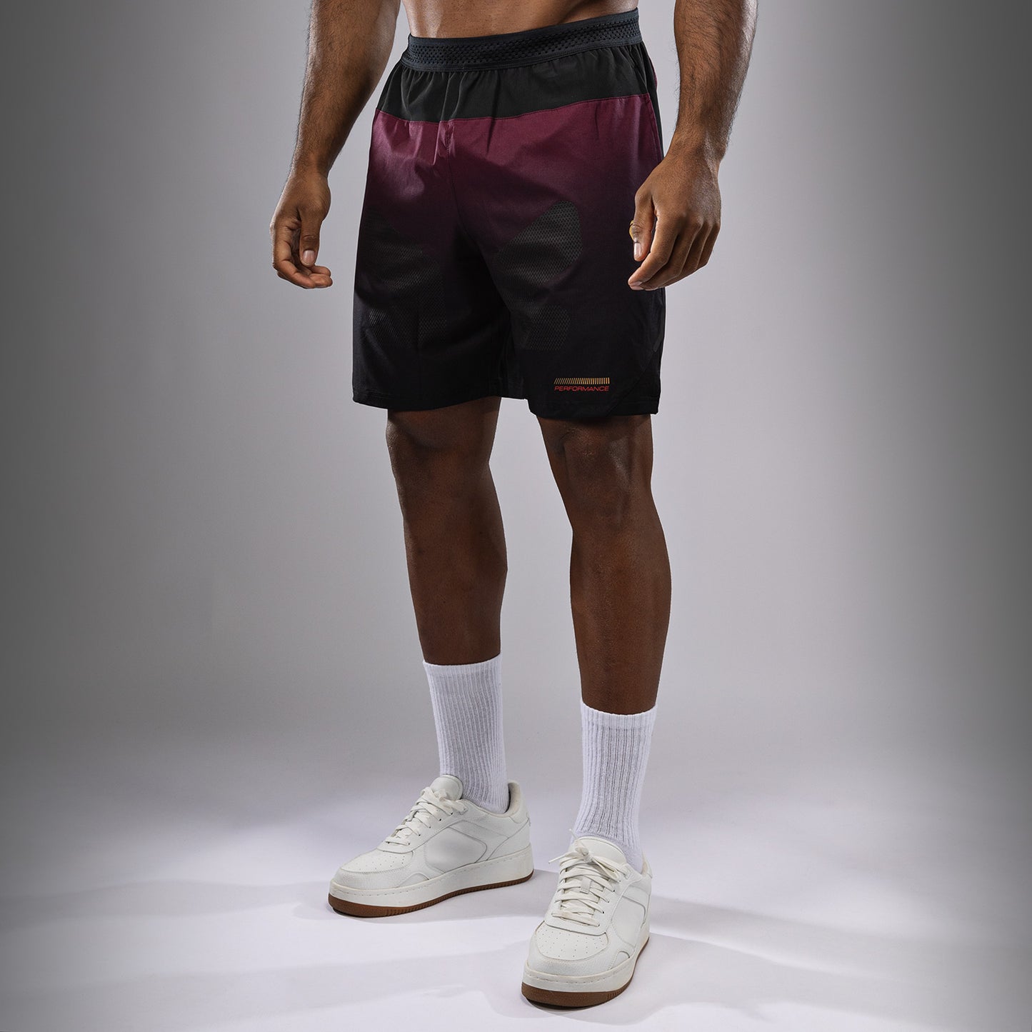 Venum Tactical XT Training Shorts - Black/Burgundy/Gold