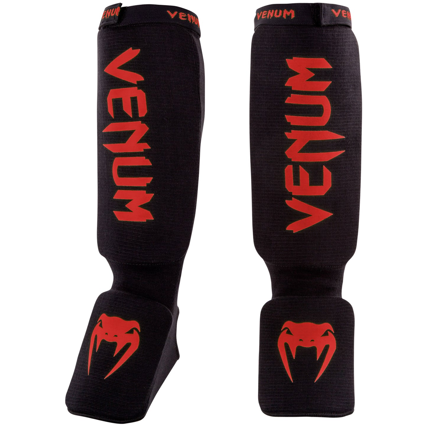 Venum Kontact Shin Guards - Black/Red