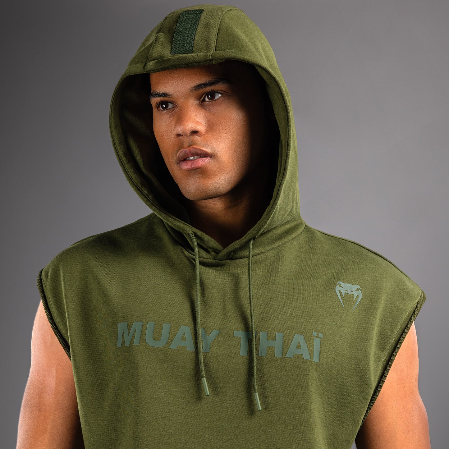 Venum Muay Thai VT Sleeveless Hoodie - Military Green