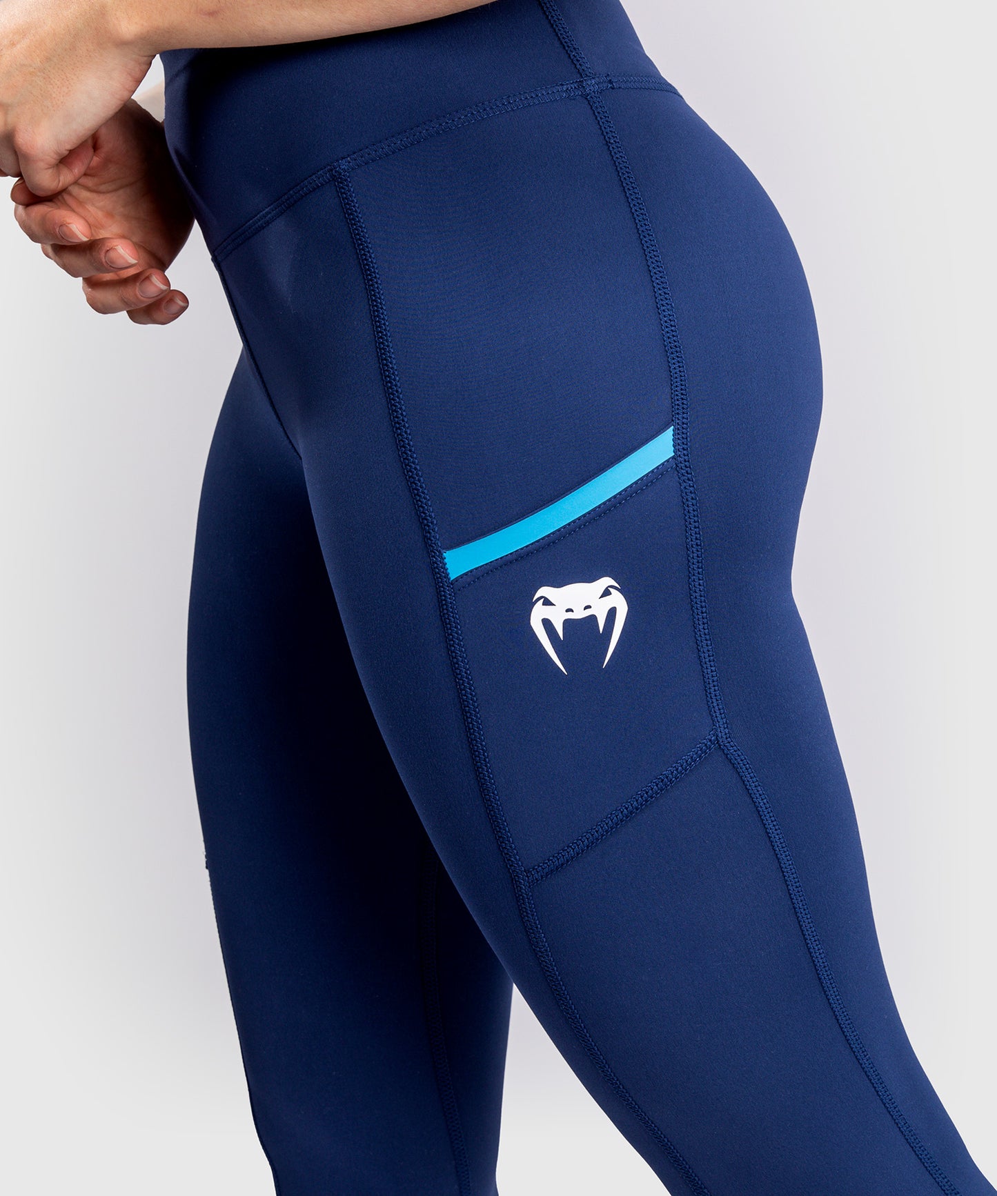 Venum x Top Rank Original Women's Full-Length Leggings - Navy Blue