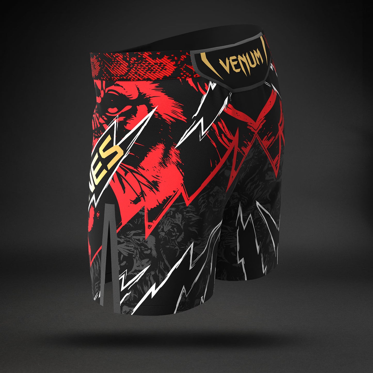 Men's UFC Unrivaled by Venum Red Jon Jones Short Fit Fight Short