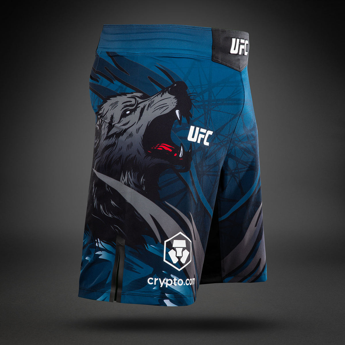 UFC Unrivaled by Venum Khamzat Chimaev Men's Long Fit Fight Short - Blue