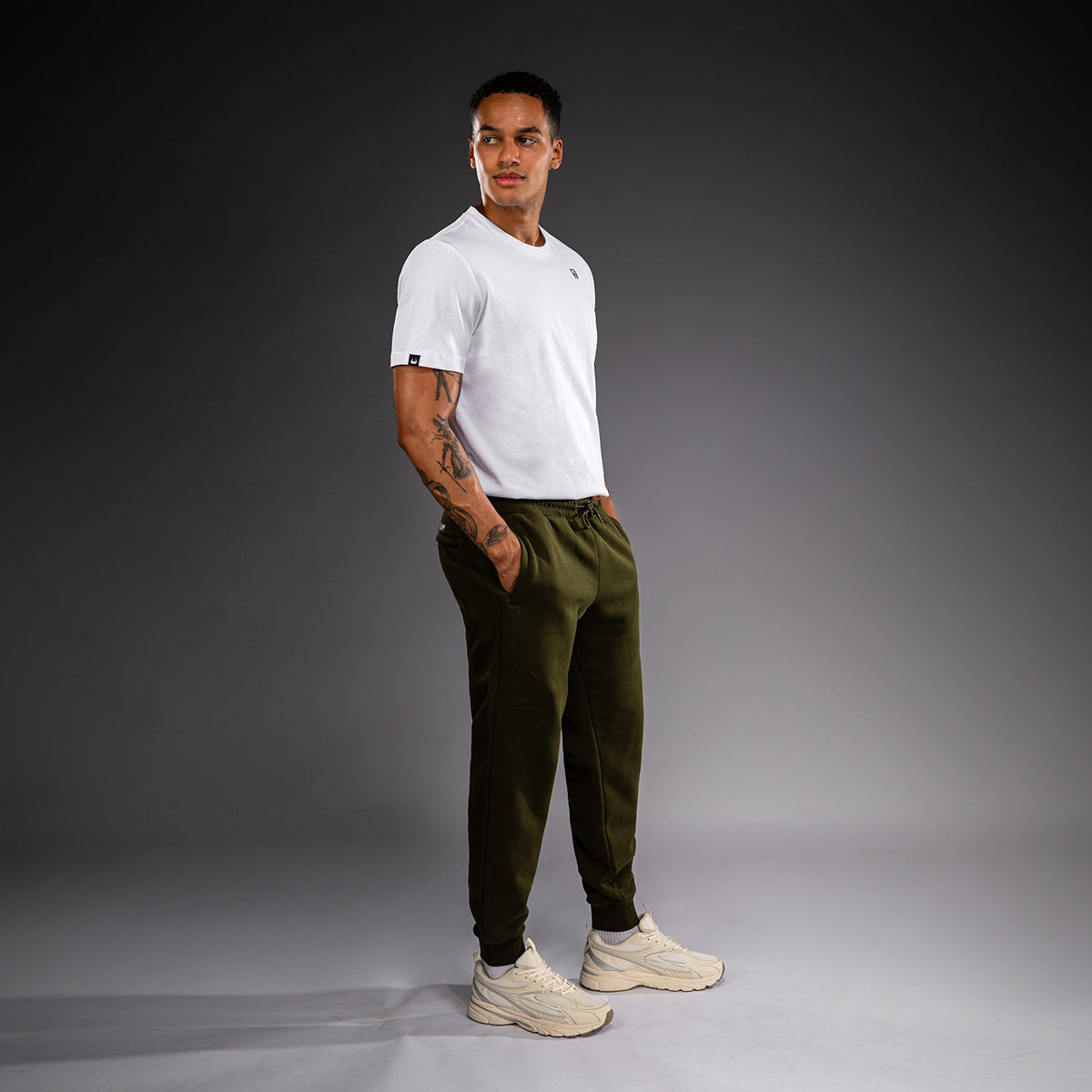 Venum Attack Fleece & Weave Joggers - Khaki