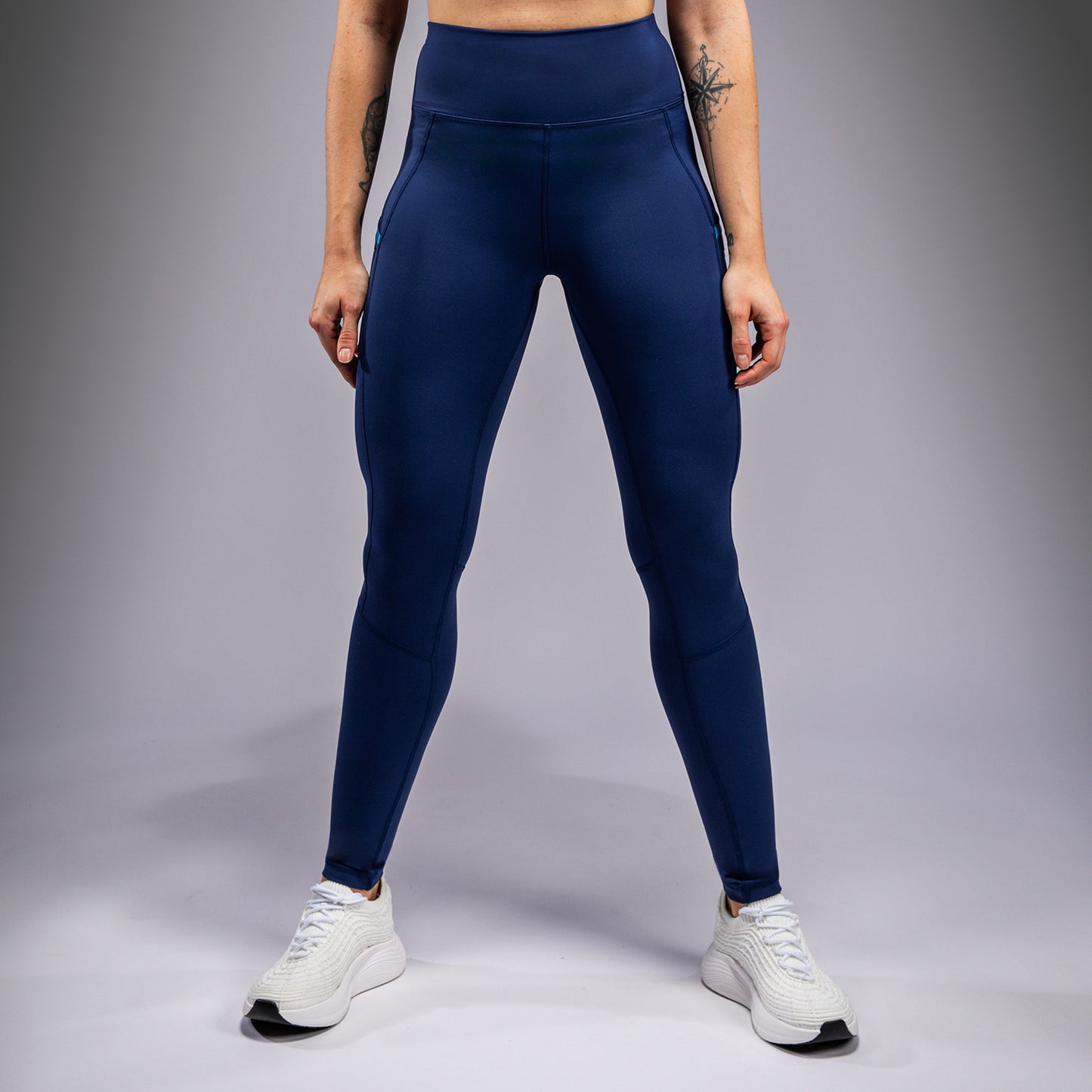 Venum x Top Rank Original Women's Full-Length Leggings - Navy Blue