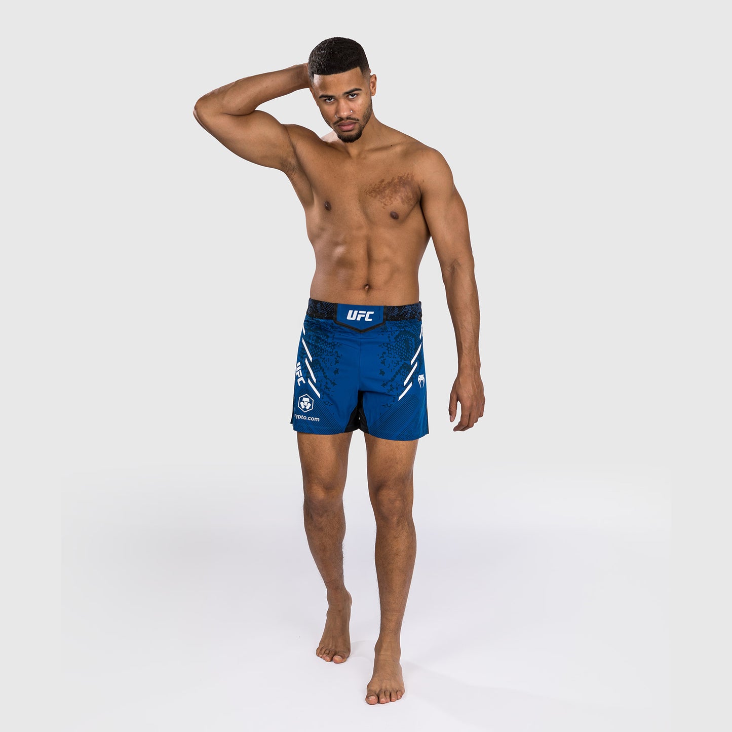 UFC Adrenaline by Venum Personalized Authentic Fight Night Men's Fight Short - Short Fit - Blue