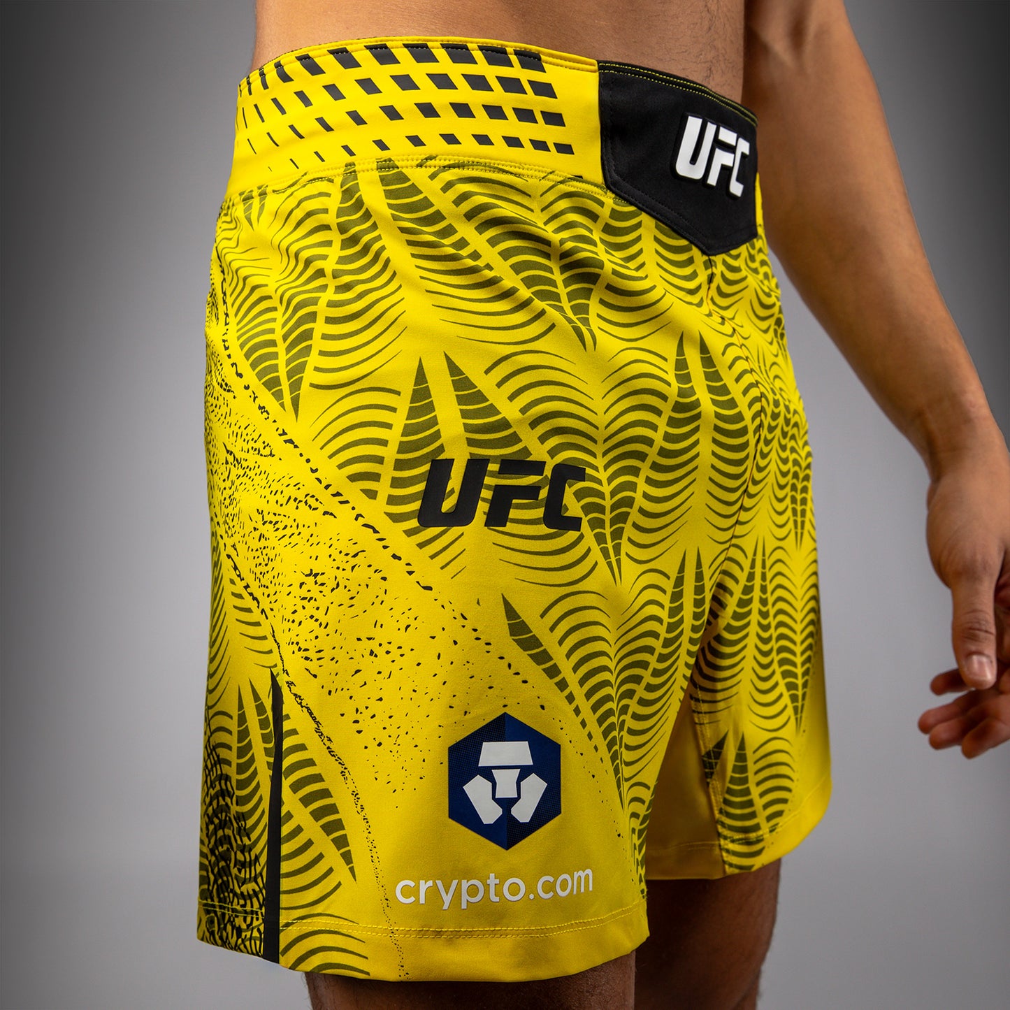 Men's UFC Zenith by Venum Yellow Authentic Fight Night Short Fit Fight Short Personalized