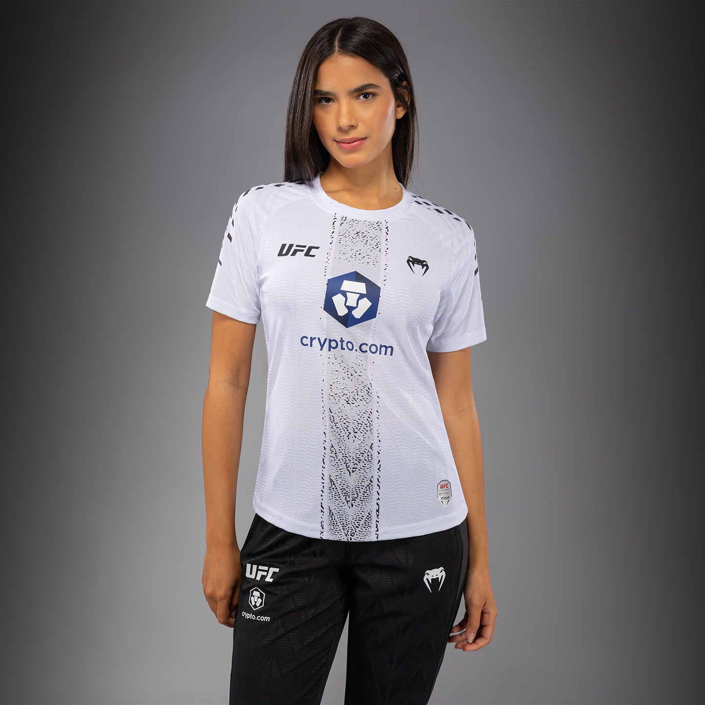 Women's UFC Zenith by Venum White Authentic Fight Night Walkout Jersey Personalized