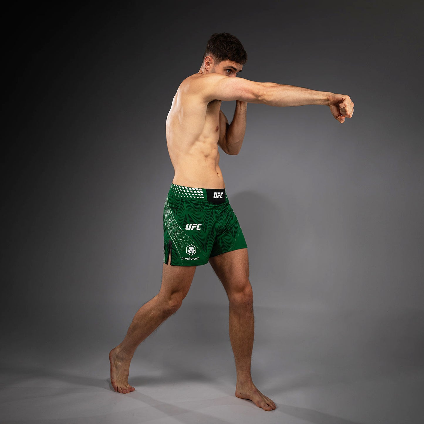 Men's UFC Zenith by Venum Green Authentic Fight Night Short Fit Fight Short