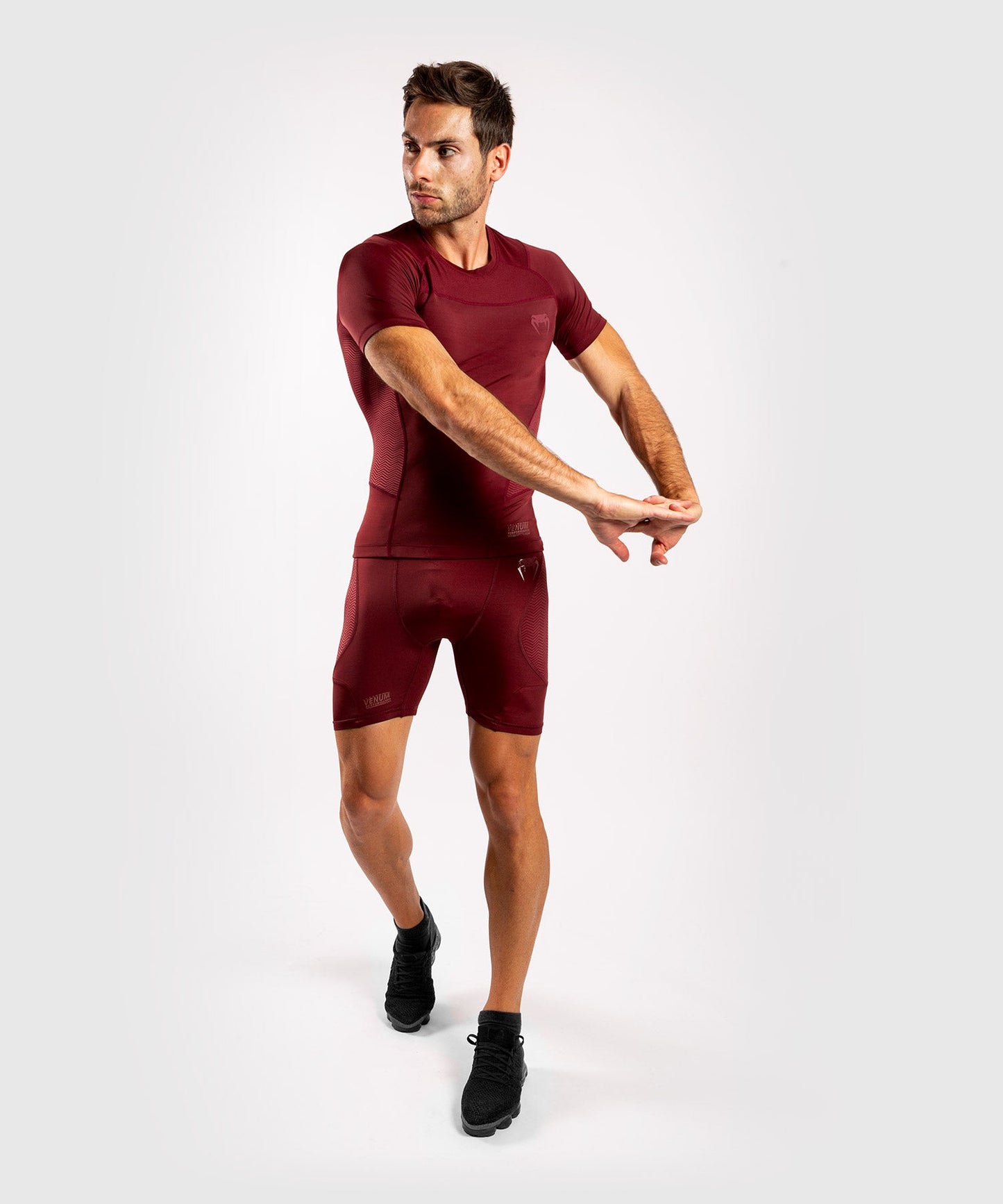 Venum G-Fit Compression Shorts - Burgundy