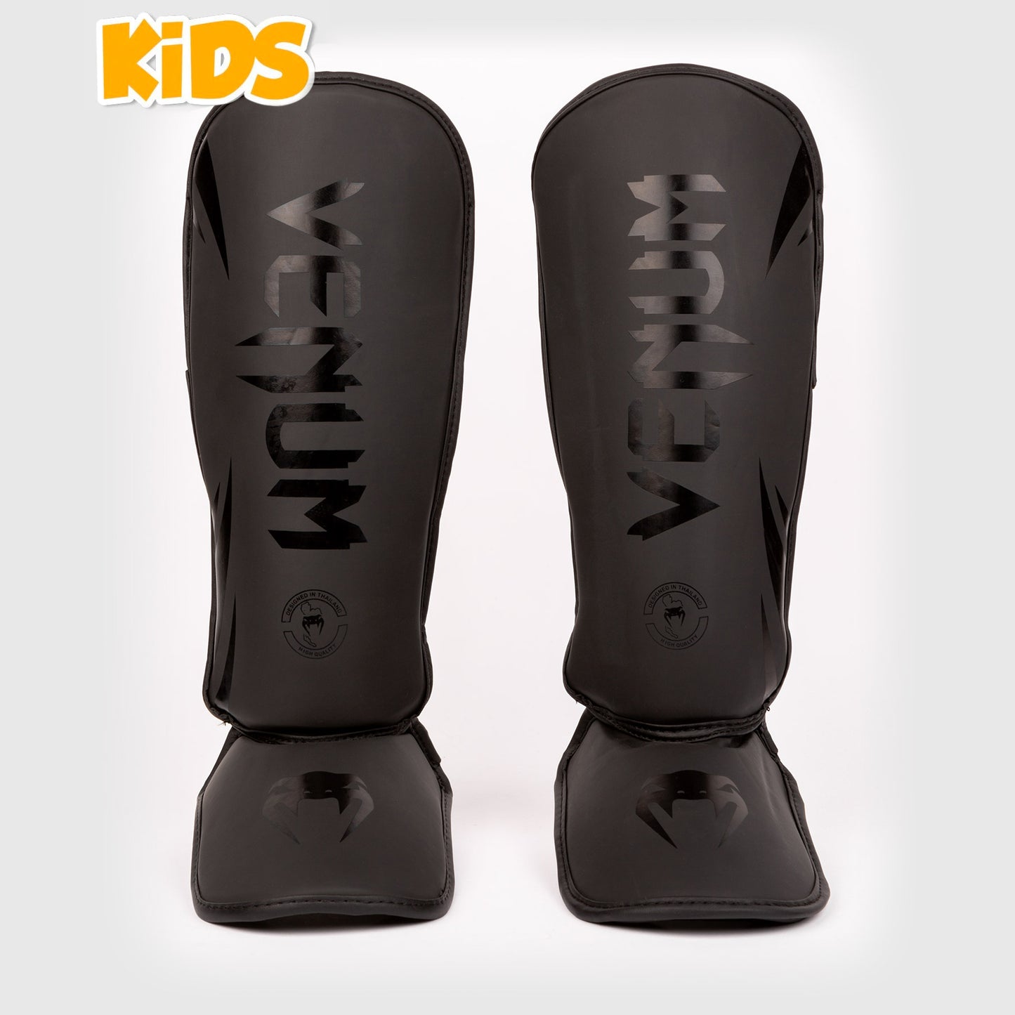 Venum Challenger Kids Shin Guards - Black/Black