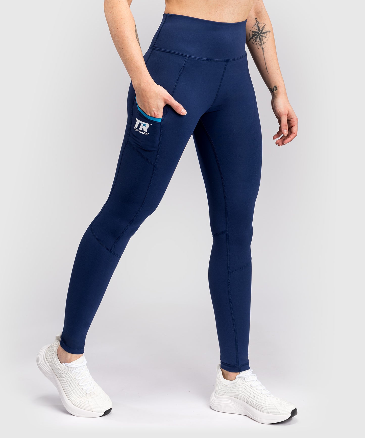 Venum x Top Rank Original Women's Full-Length Leggings - Navy Blue