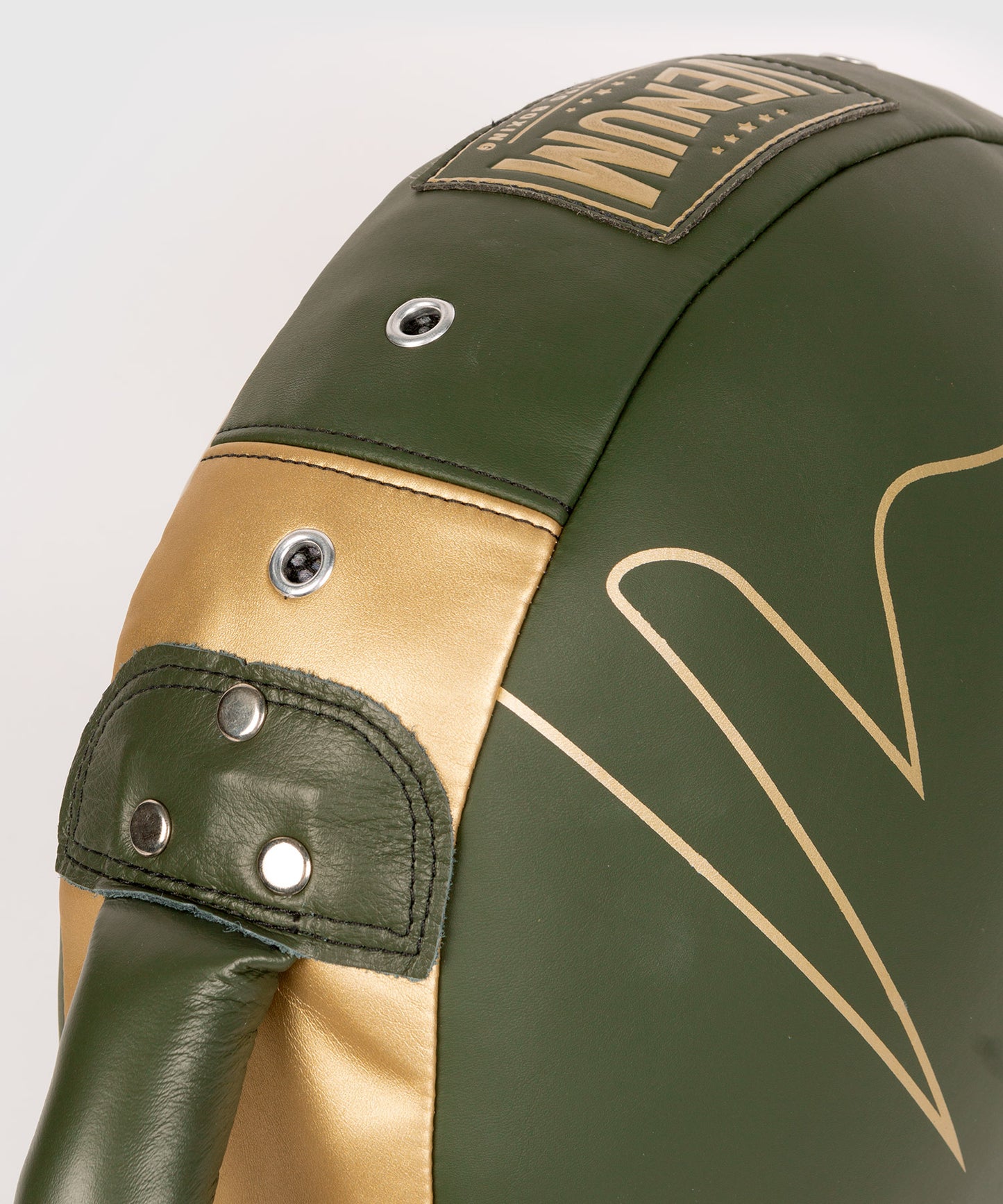 Venum Pro Boxing Round Punch Shield - Khaki/Gold