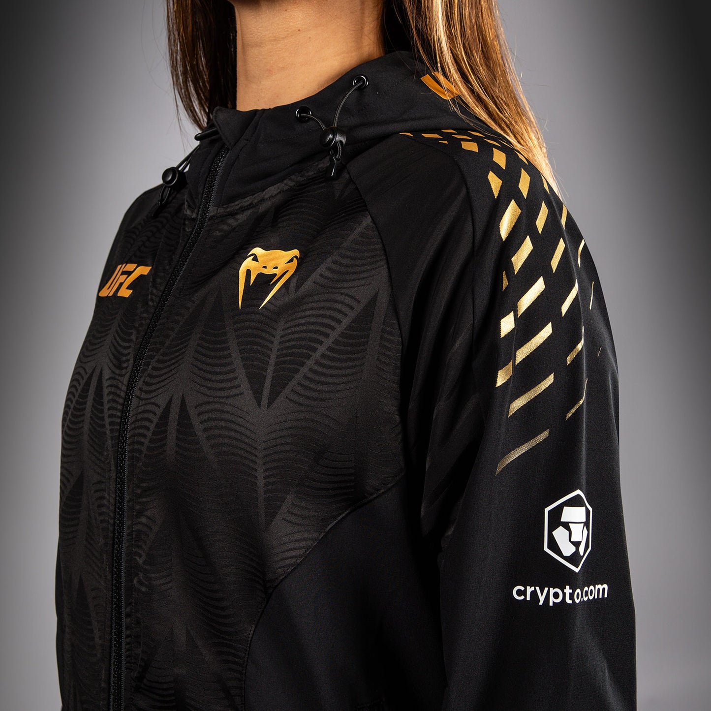 Women's UFC Zenith by Venum Champion Authentic Fight Night Walkout Hoodie Personalized