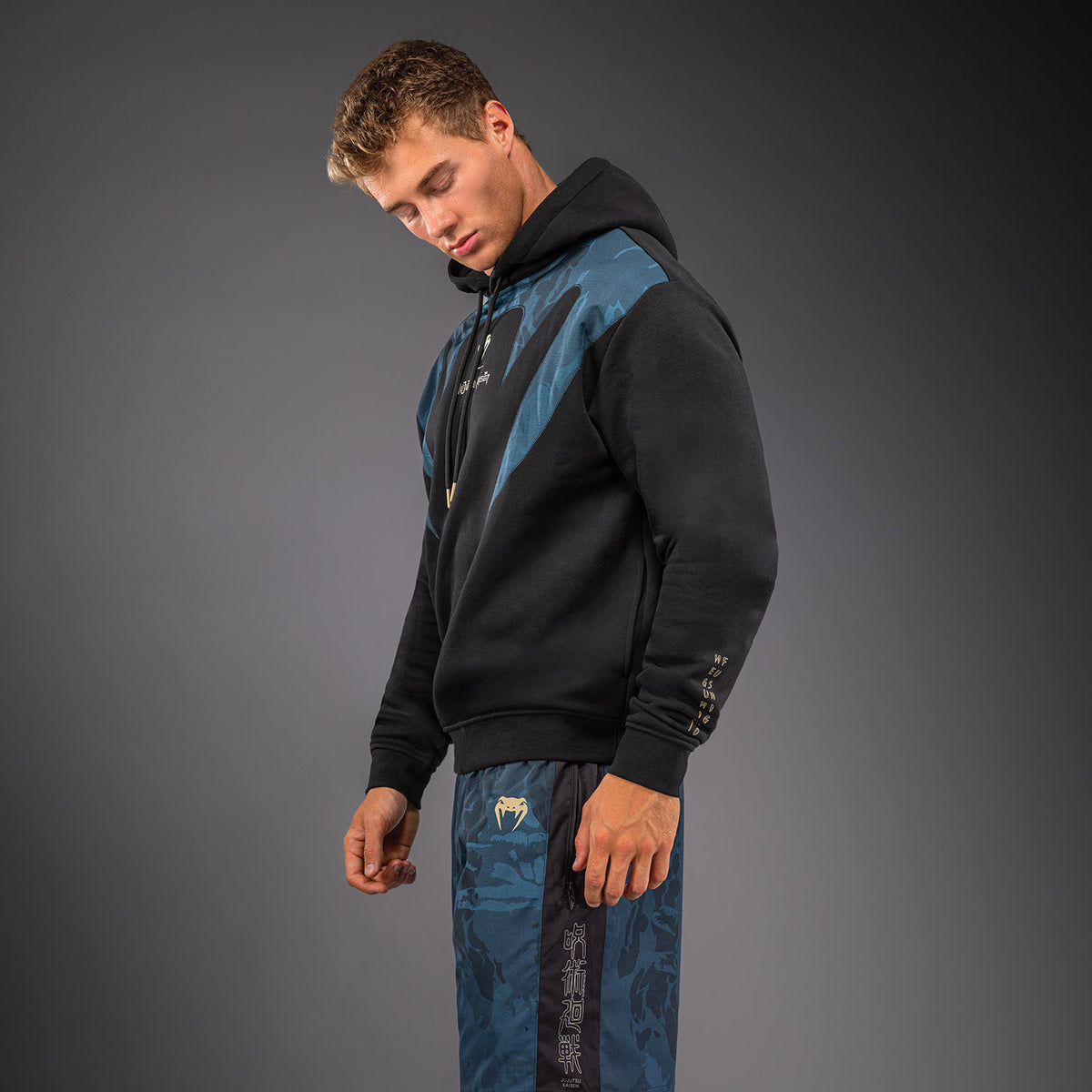 Jujutsu Kaisen x Venum Fushiguro Hoodie - Ocean Blue