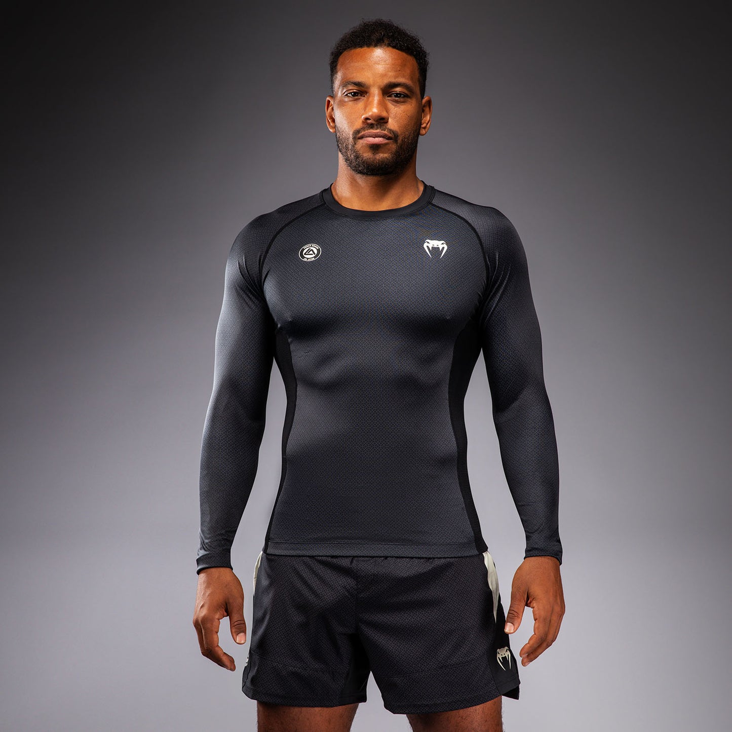 Venum x Roger Gracie Academy Long Sleeve Rashguard - Black