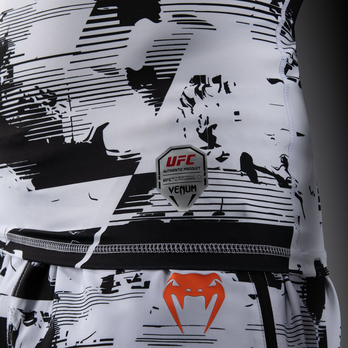 Men's UFC Zenith by Venum White Authentic Fight Week Performance Long Sleeve Rashguard