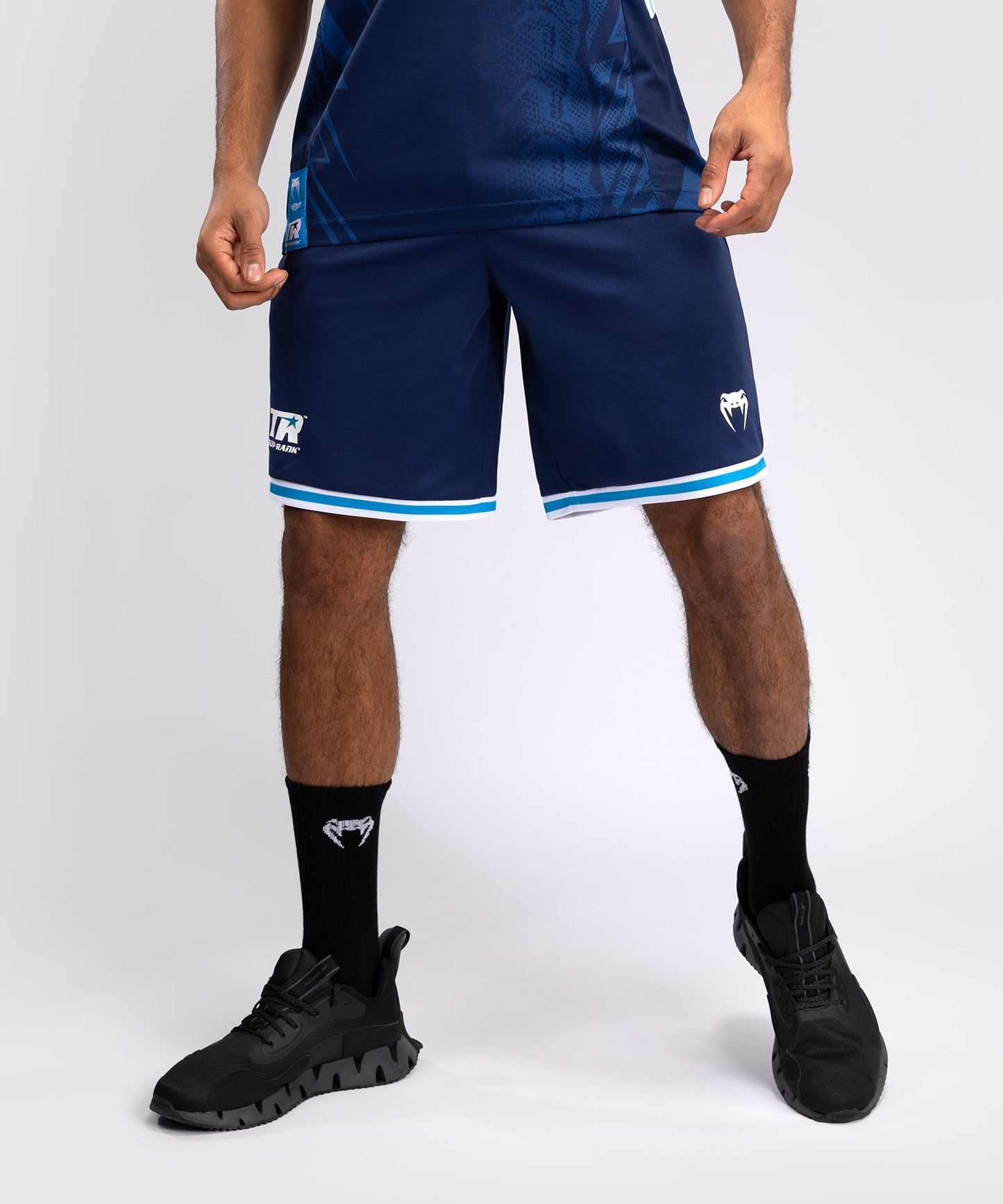 Venum x Top Rank Original Men's Basketball Shorts - Navy Blue