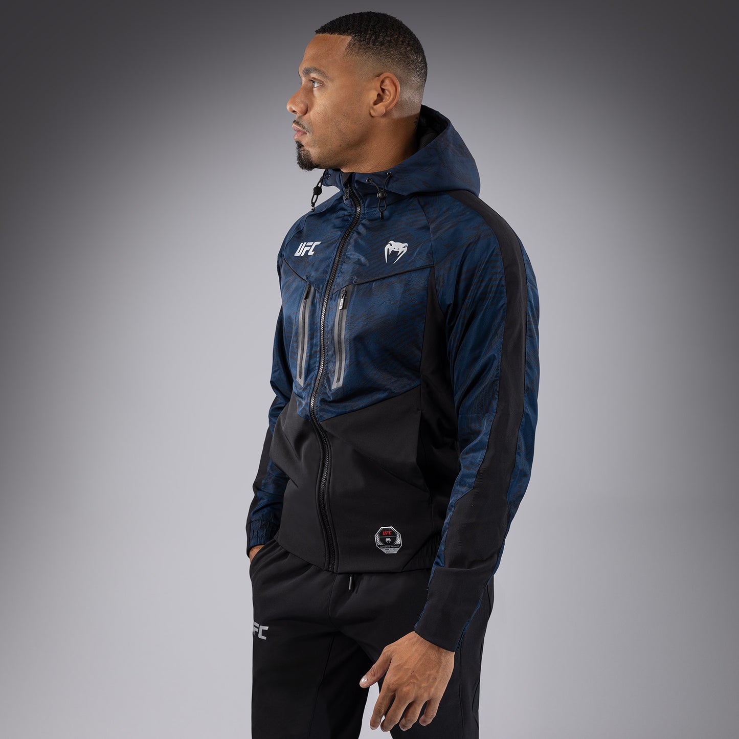 UFC Fusion by Venum Fight Week Men’s Zip Hoodie - Oceanic Blue