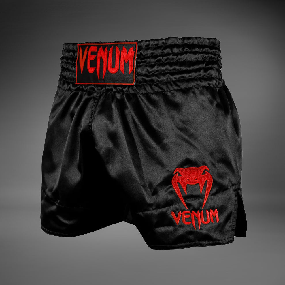 Venum Classic Muay Thai Short - Black/Red