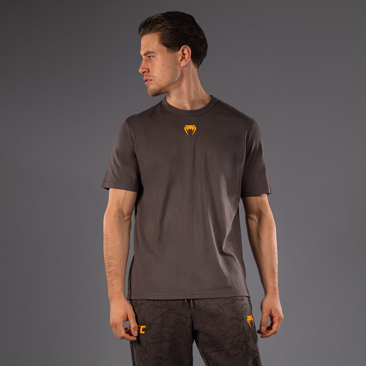 UFC Fusion by Venum Fight Week Men’s Short Sleeve T-Shirt - Solid Earthen Brown