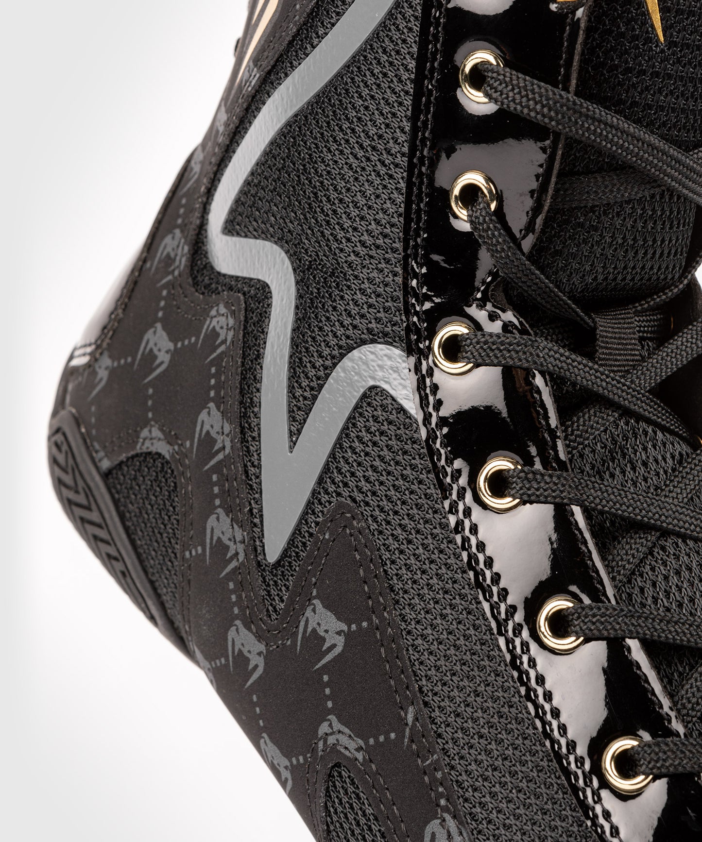 Venum Elite Evo Monogram Boxing Shoes – Black