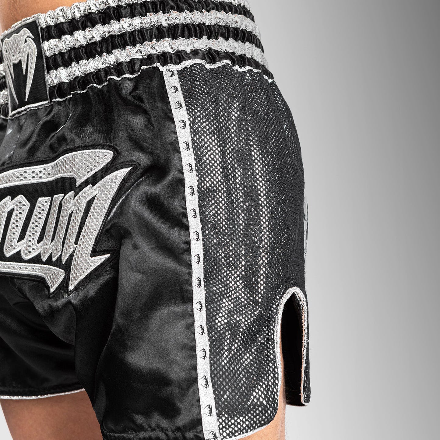 Venum Absolute 2.0 Muay Thai Shorts - Black/Silver