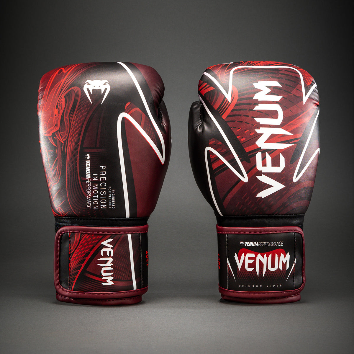 Venum Crimson Viper 2.0 Impact Boxing Gloves - Black/Red