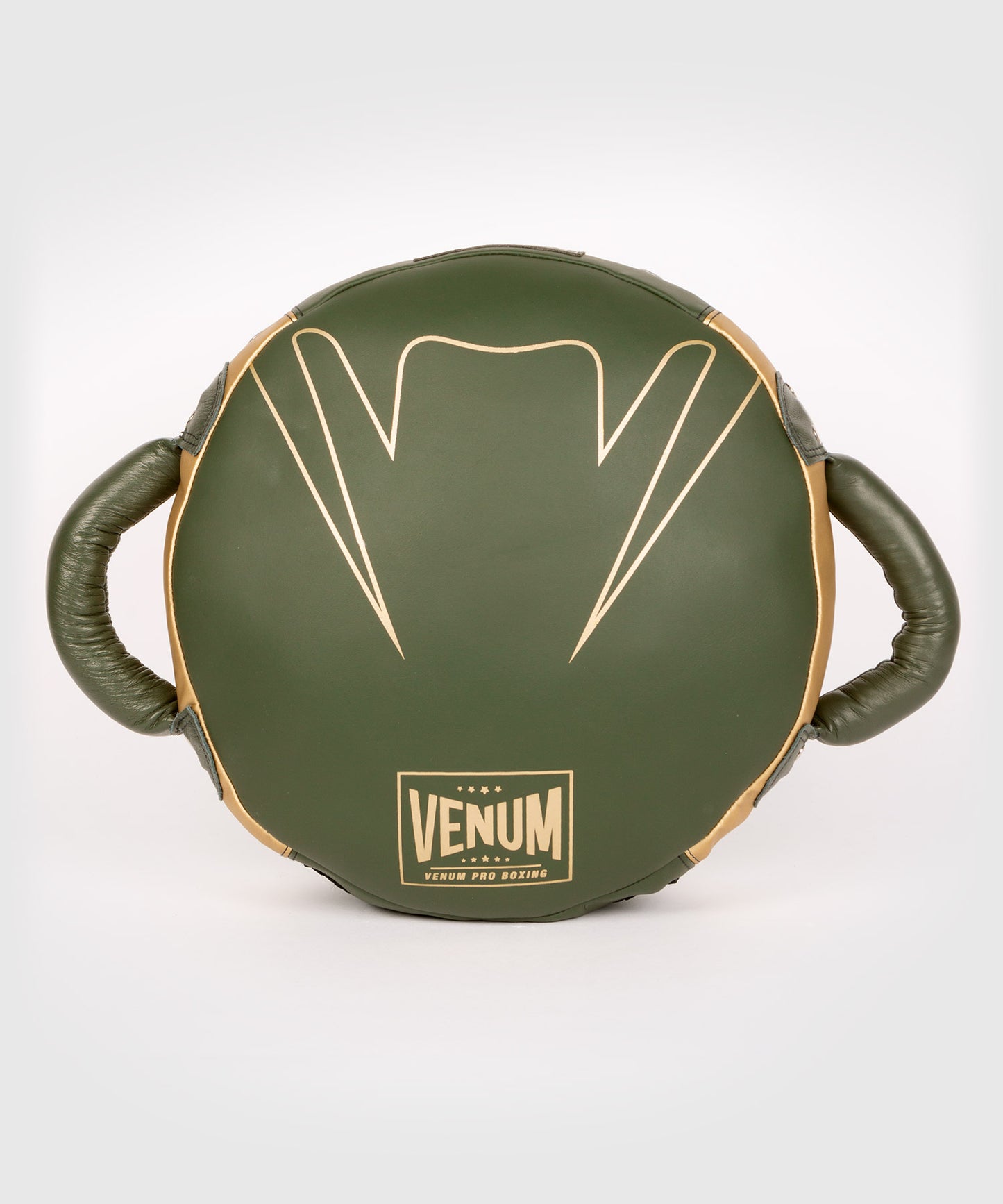 Venum Pro Boxing Round Punch Shield - Khaki/Gold