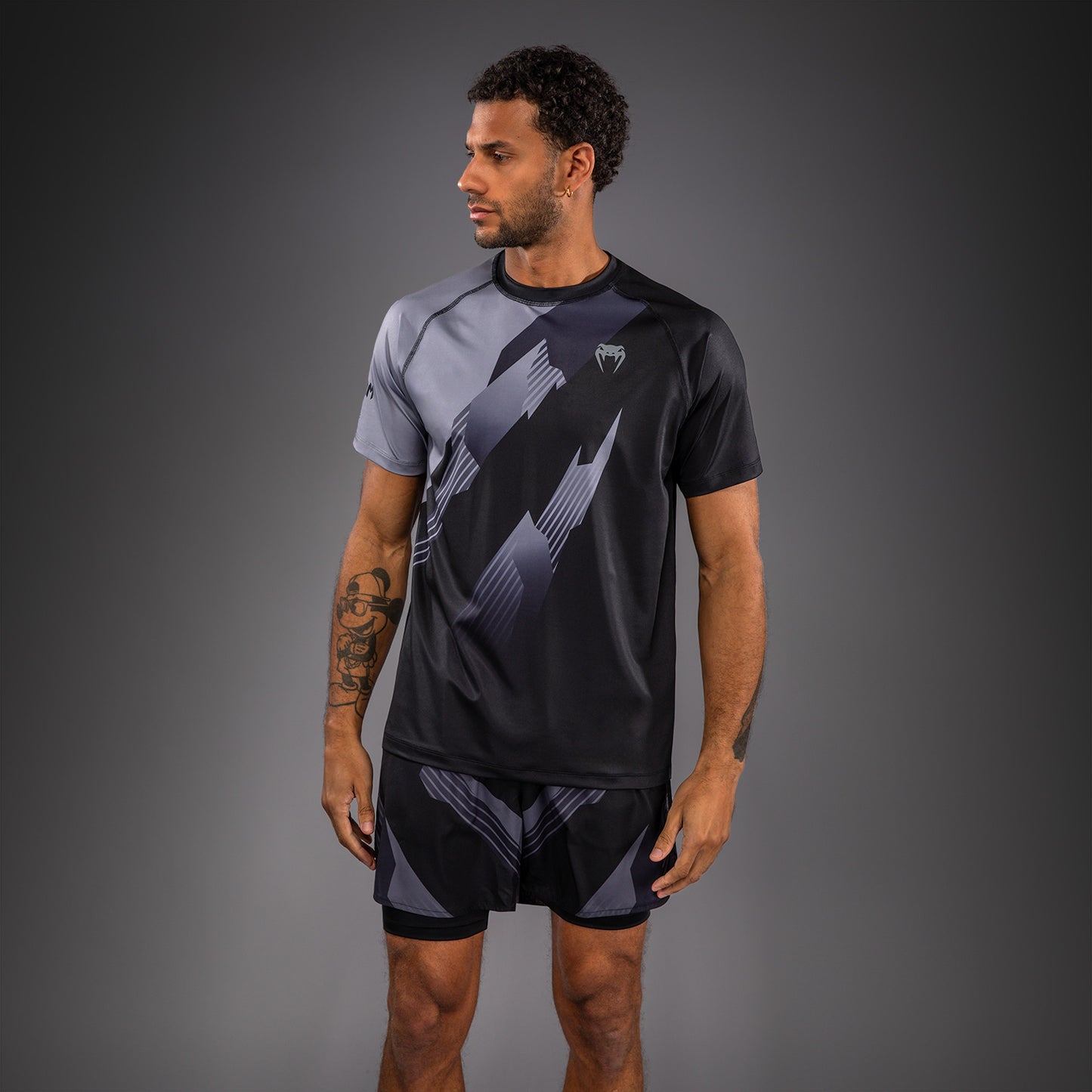 Venum No-Gi 6.0 Dry Tech T-Shirt - Black/Grey