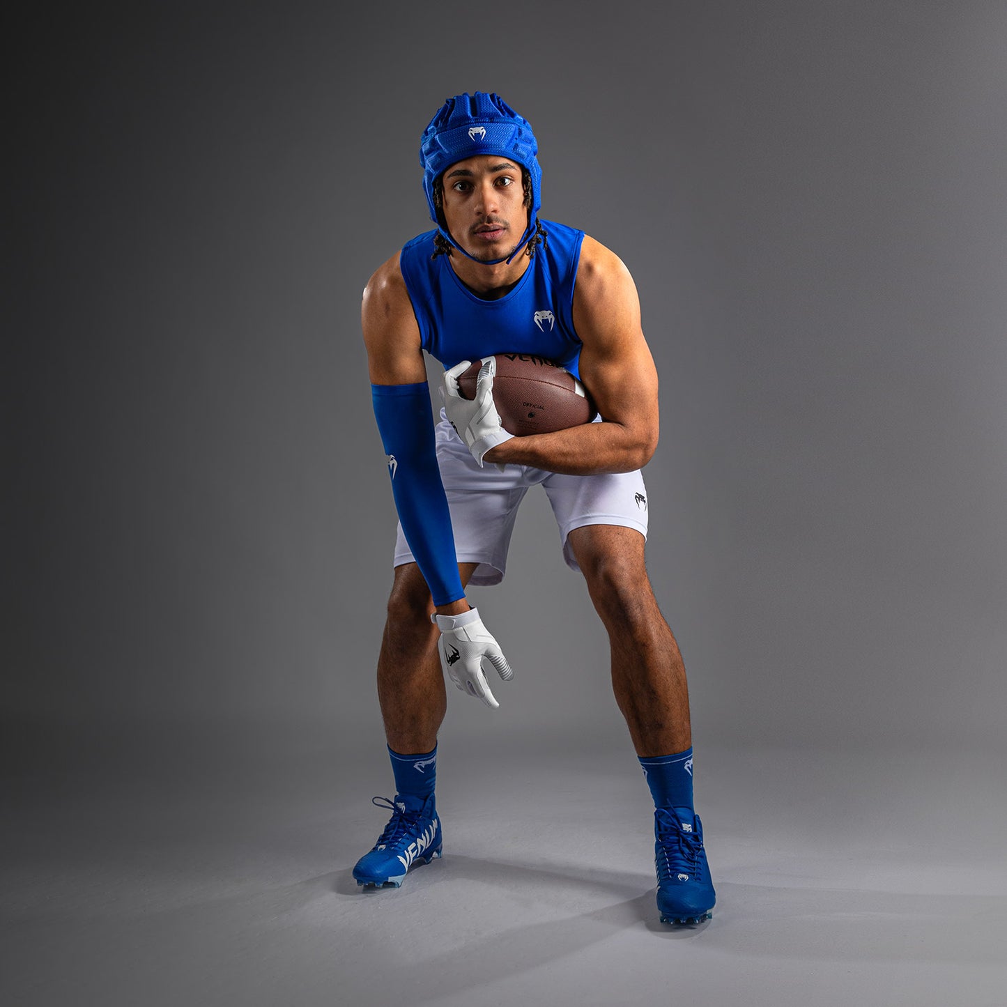 Venum Elite Football Sleeveless Compression Jersey - Royal Blue