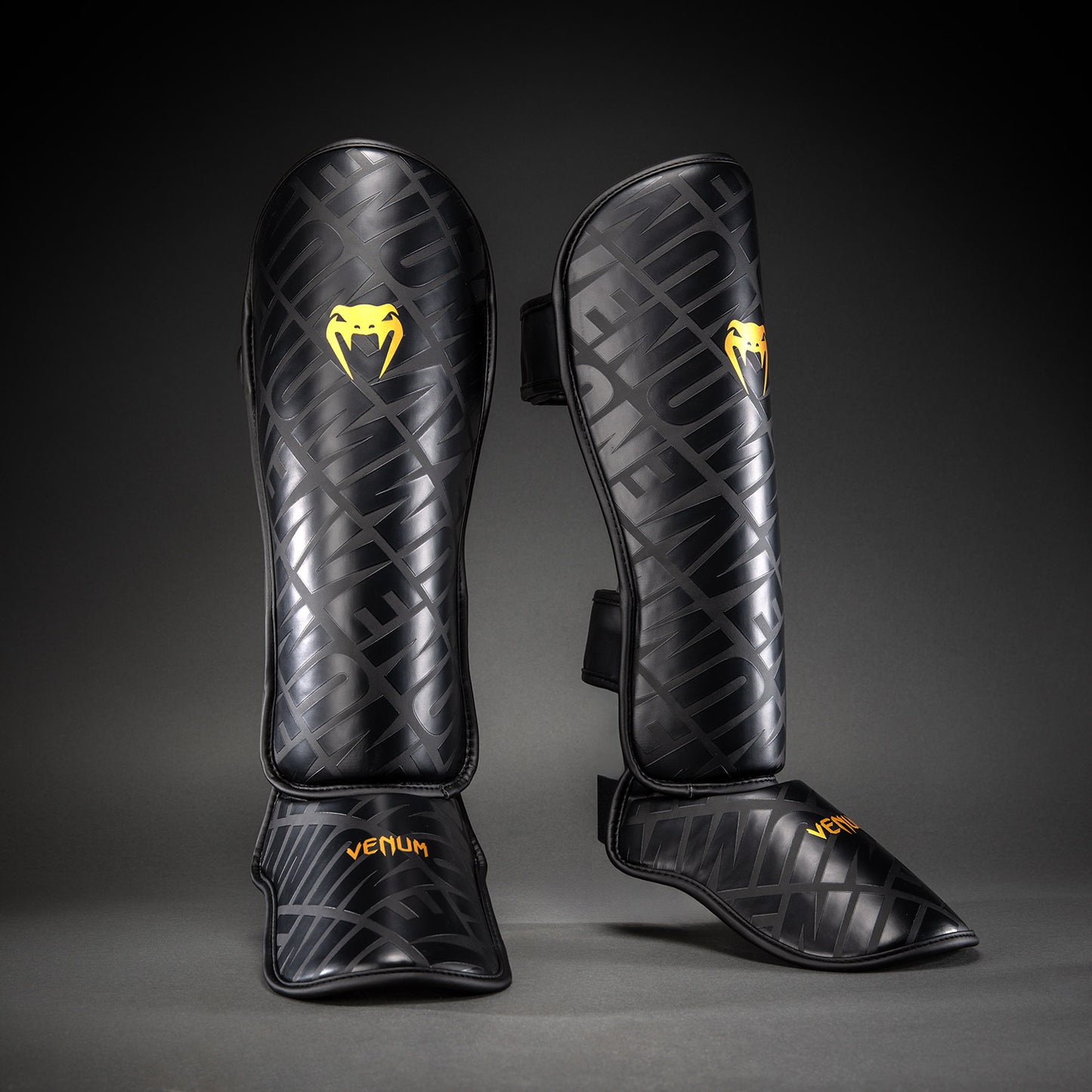 Venum Contender 1.5 XT 3D Shin Guards - Black/Gold