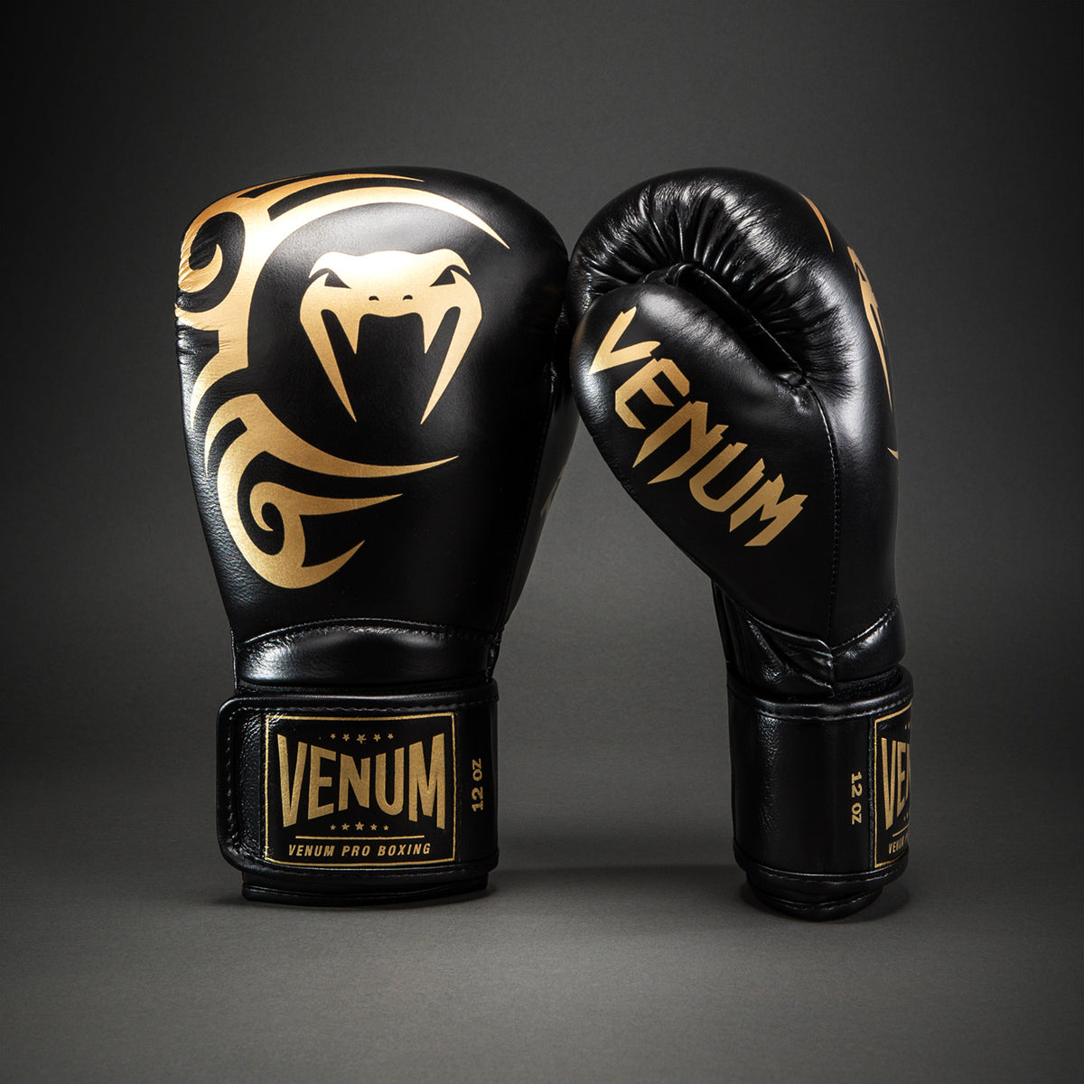 Venum Giant 2.0 Mike Tyson Pro Boxing Gloves - Black/Gold - Bag included