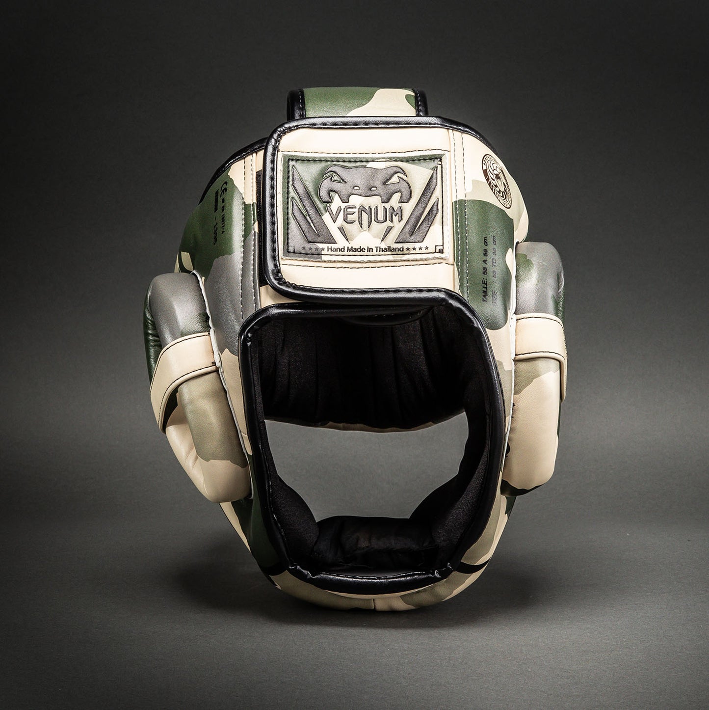 Venum Elite Camo Headgear - Khaki/ Off-hite