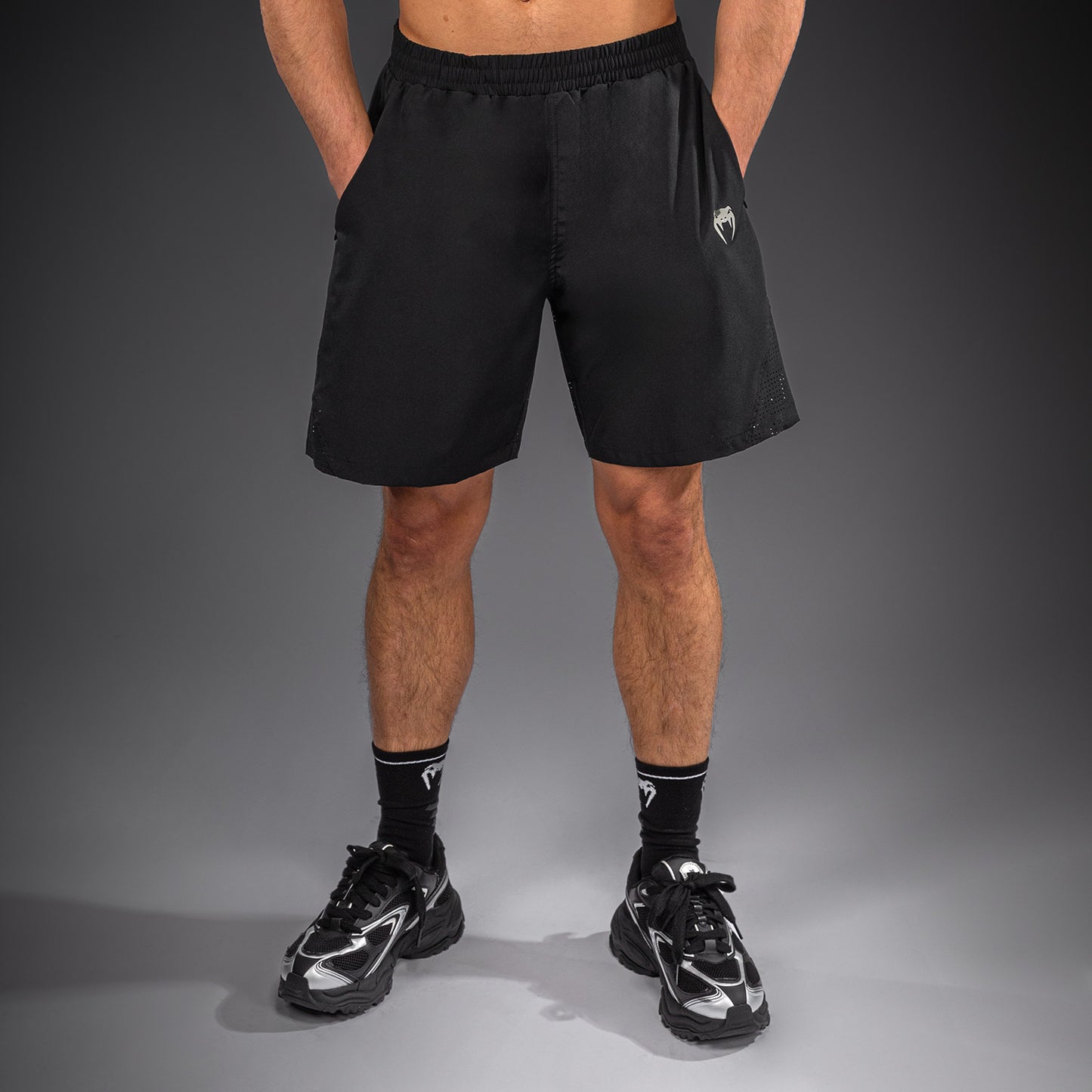 Venum Lazer Training Shorts - Black/Grey